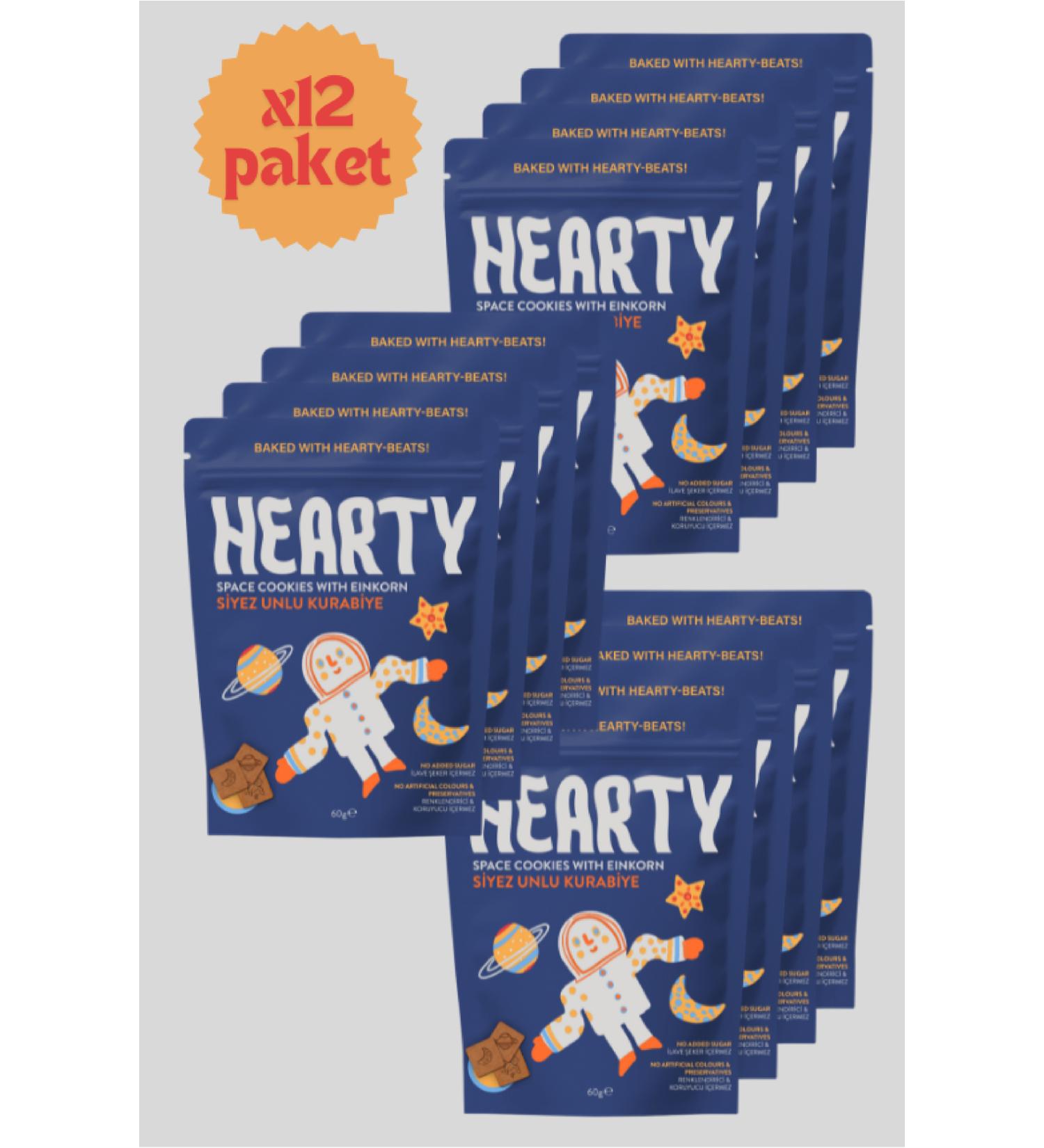 Hearty 12 Pack Einkorn Flour Cookies 60g Sugar-free Additive-free Healthy Snack for Kids - Buy Online on GoSupps.com