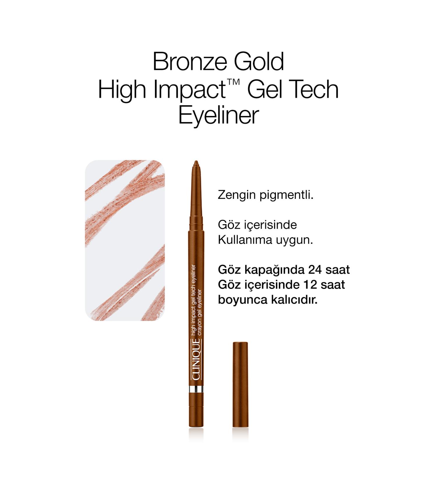 Clinique High Impact Gel Tech Eyeliner - Bronze Gold - Buy Online on GoSupps.com