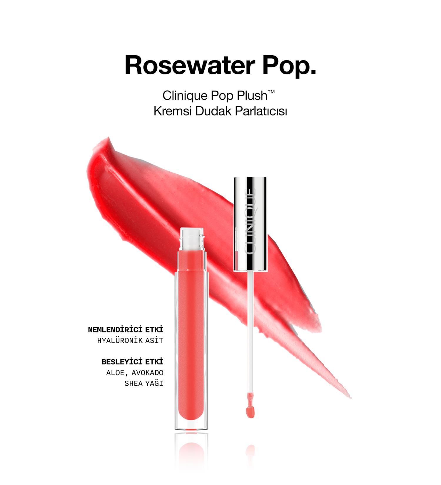 Clinique Pop Plush Creamy Lip Gloss - Rosewater Pop - Buy Online on GoSupps.com