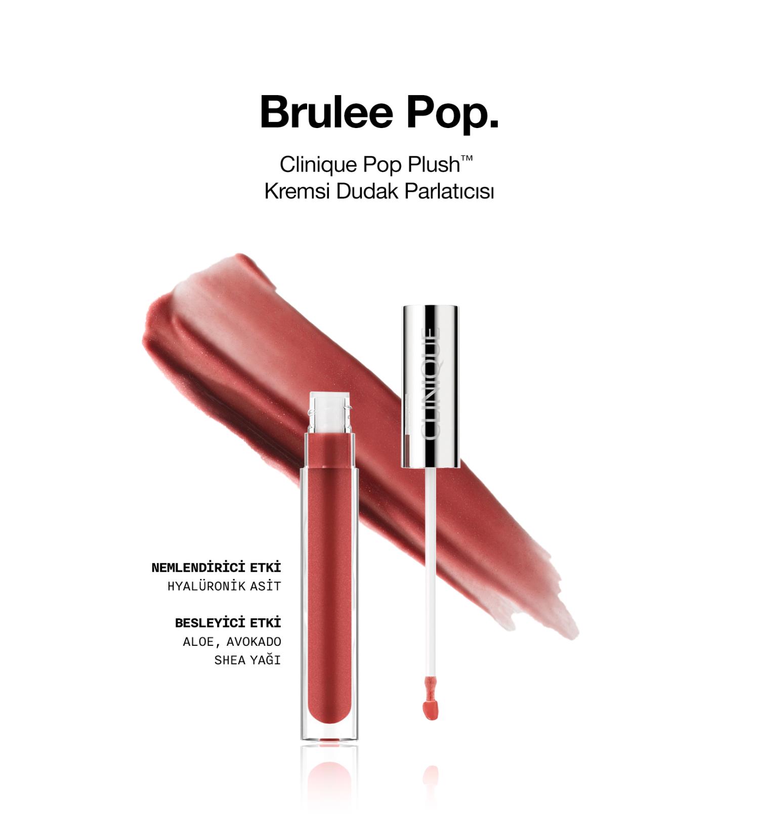 Clinique Pop Plush Creamy Lip Gloss - Brulee Pop - Buy Online on GoSupps.com