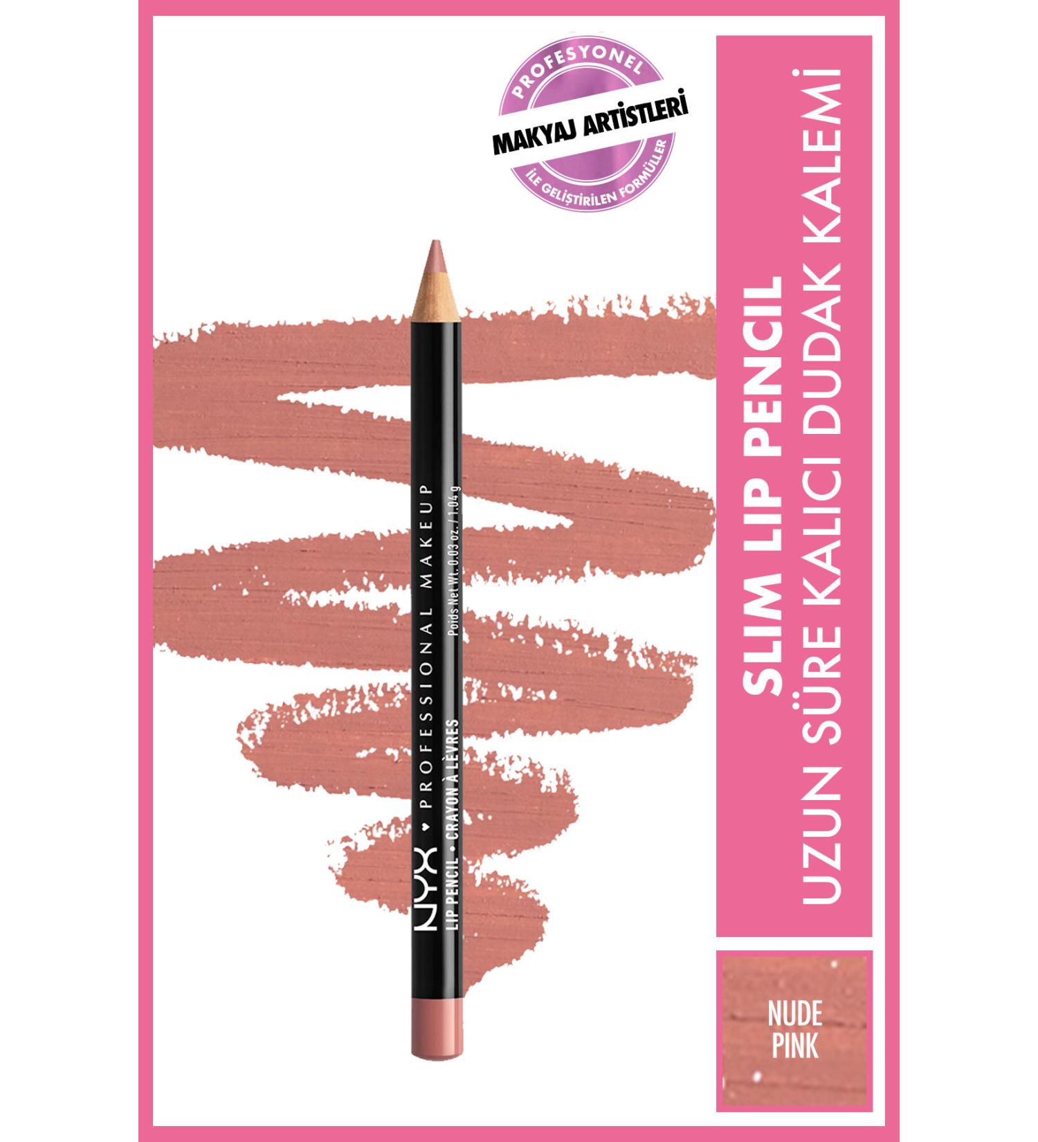 NYX Professional Makeup Slim Lip Pencil Nude Pink 800897139445 - Buy Online on GoSupps.com