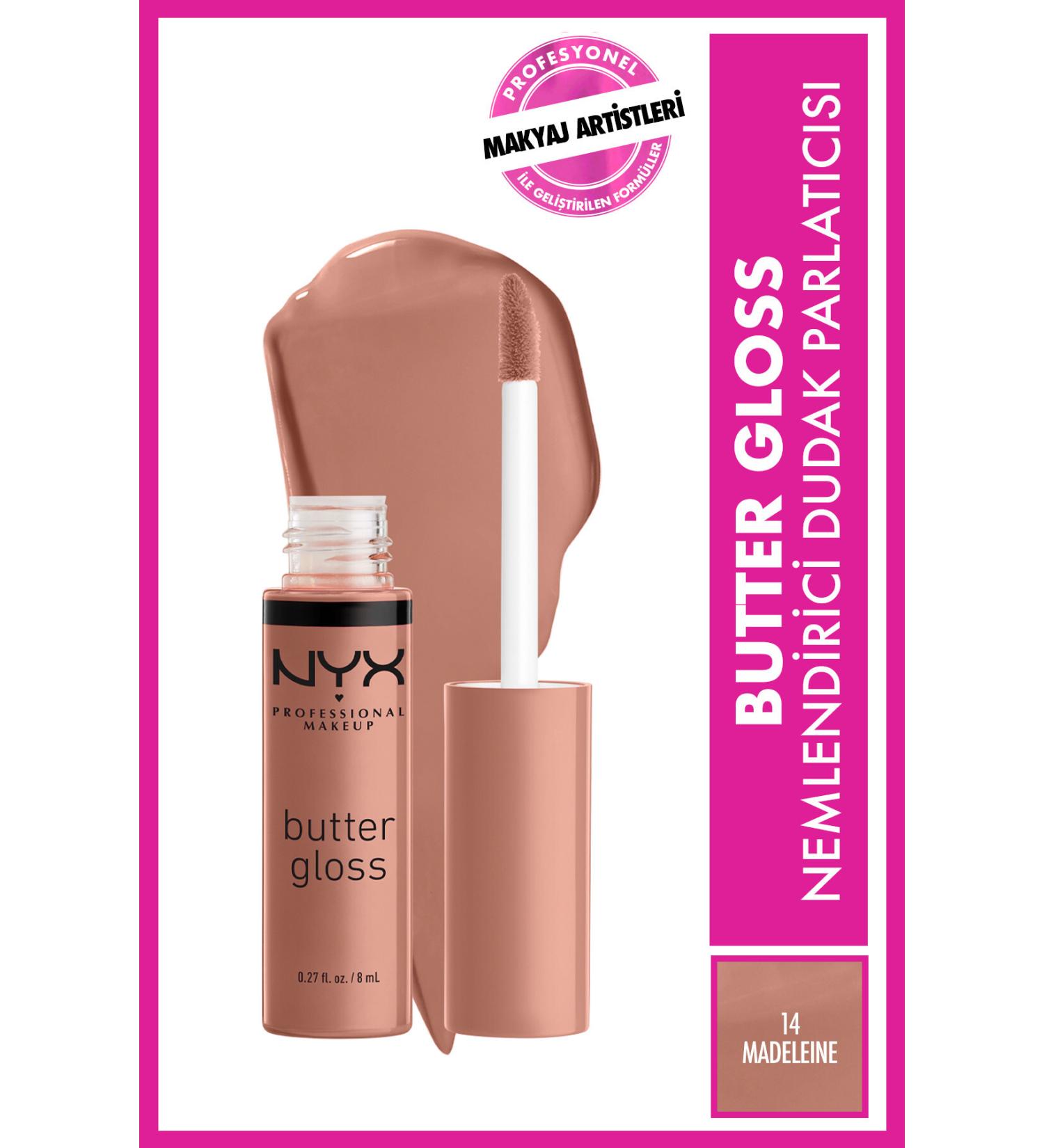 NYX Professional Makeup Lip Gloss - Butter Gloss Madeleine 15 g 800897818586 - Buy Online on GoSupps.com