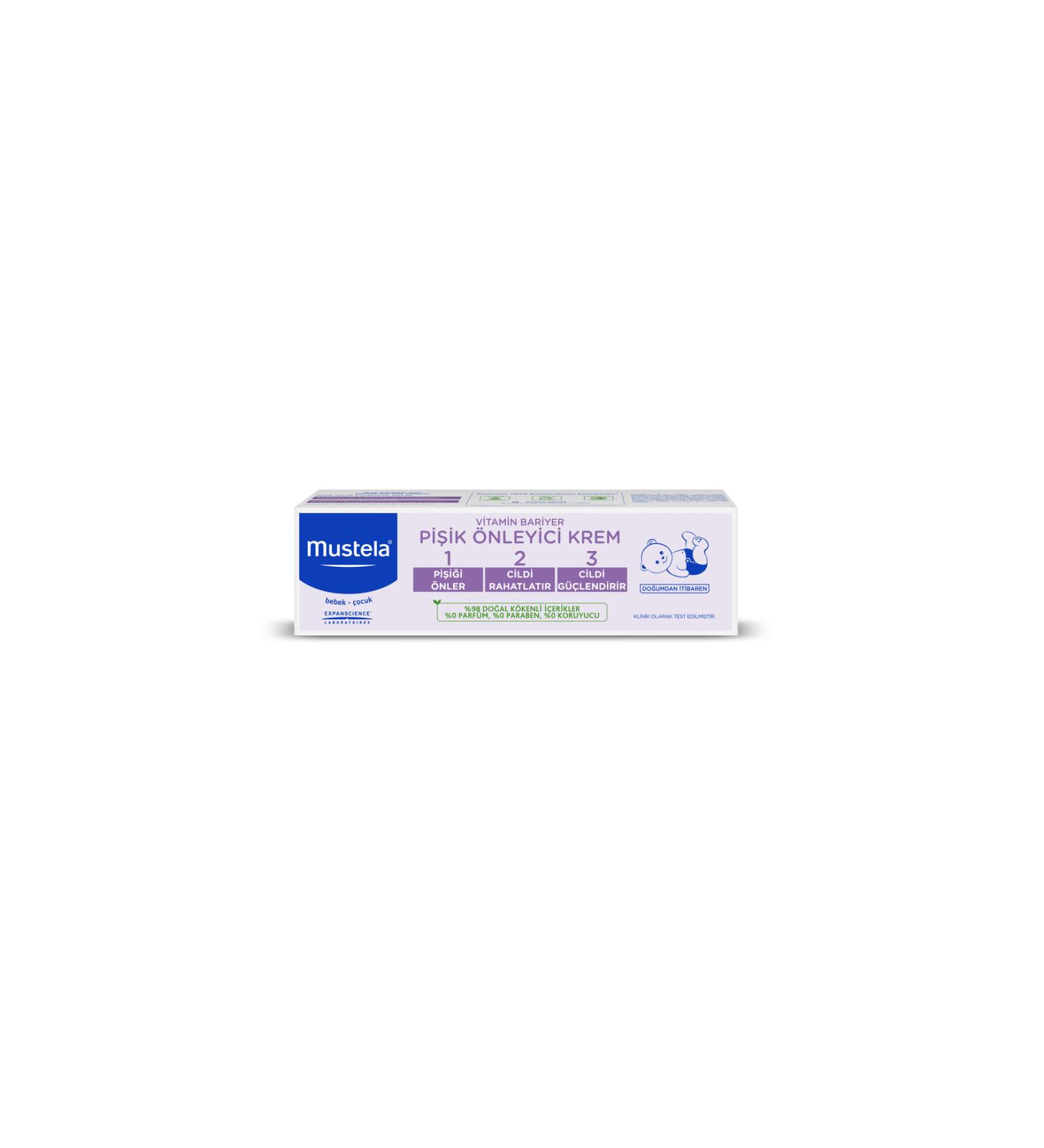 Mustela Diaper Rash Cream: Vitamin Barrier 1.2.3. Diaper Rash Prevention Cream 50 ML - Buy Online on GoSupps.com