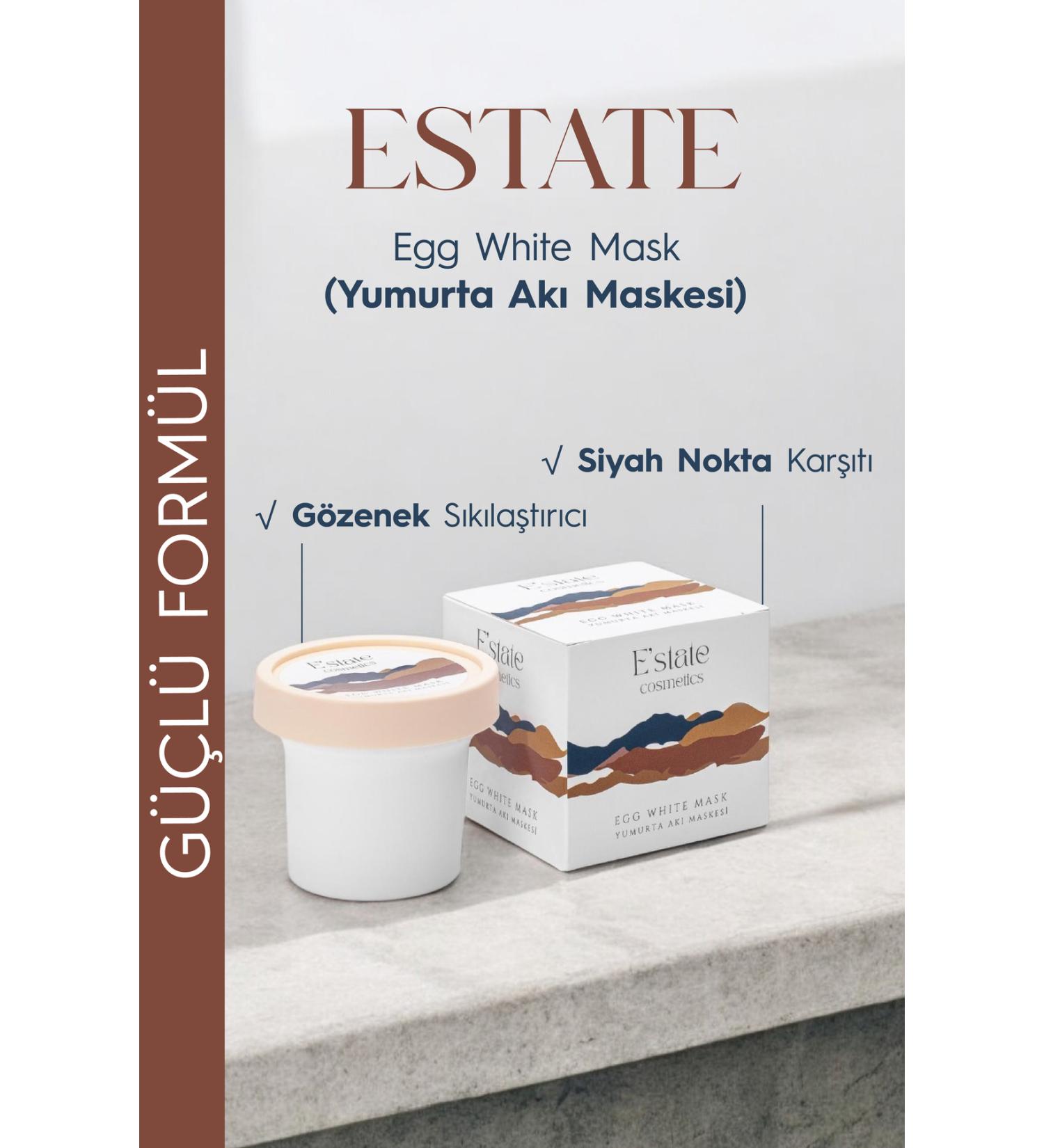 Estate Pore Tightening Egg White Mask 100 ml - Egg White Pore Mask - Buy Online on GoSupps.com