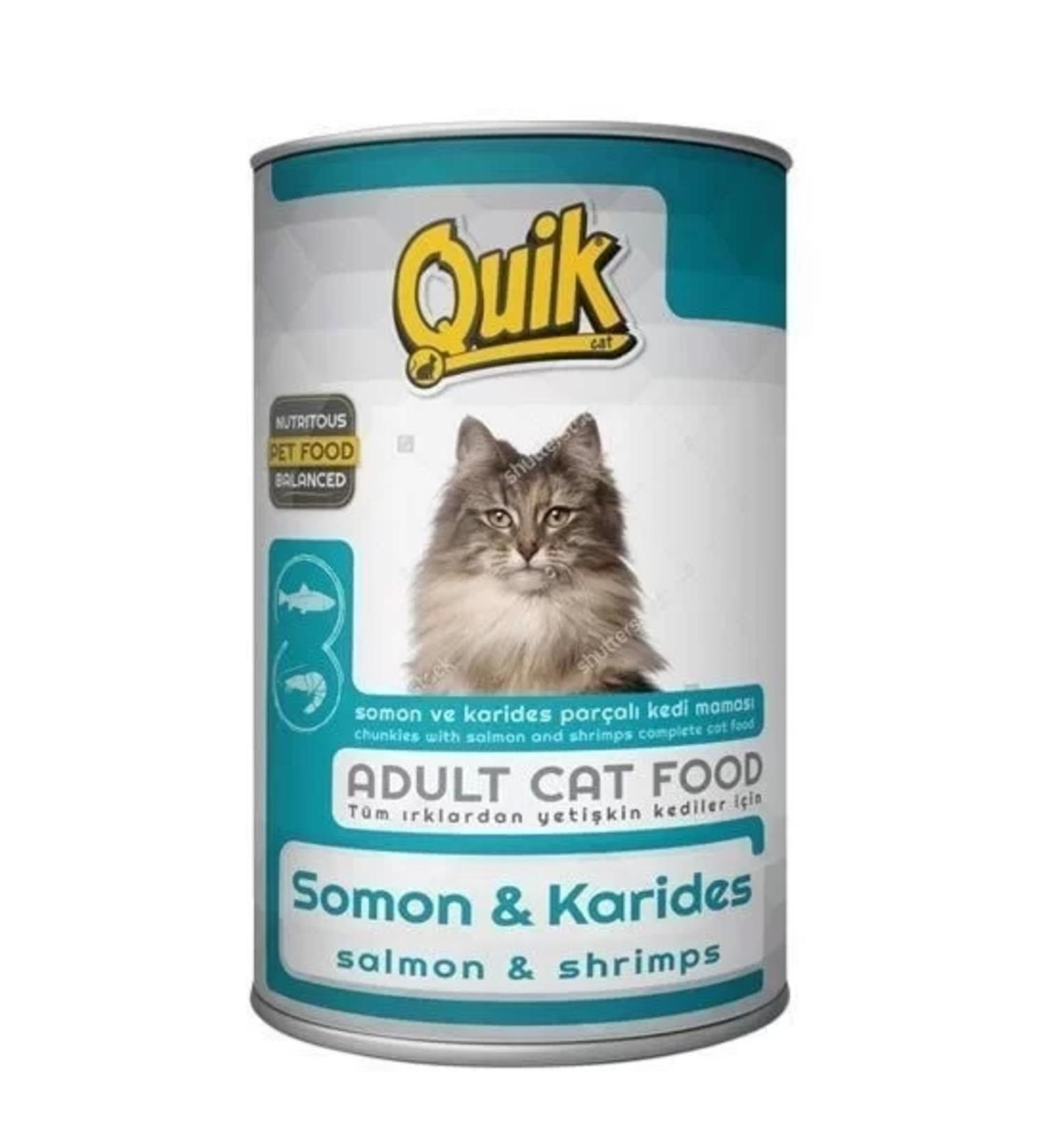 Quik Salmon and Shrimp Canned Cat Food 415 gr