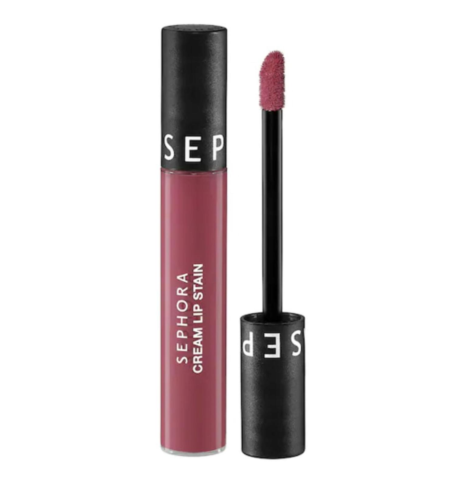 SEPHORA COLLECTION Cream Lip Stain Non-Smudge Velvet Finish Lipstick Matte Liquid Lipstick 124