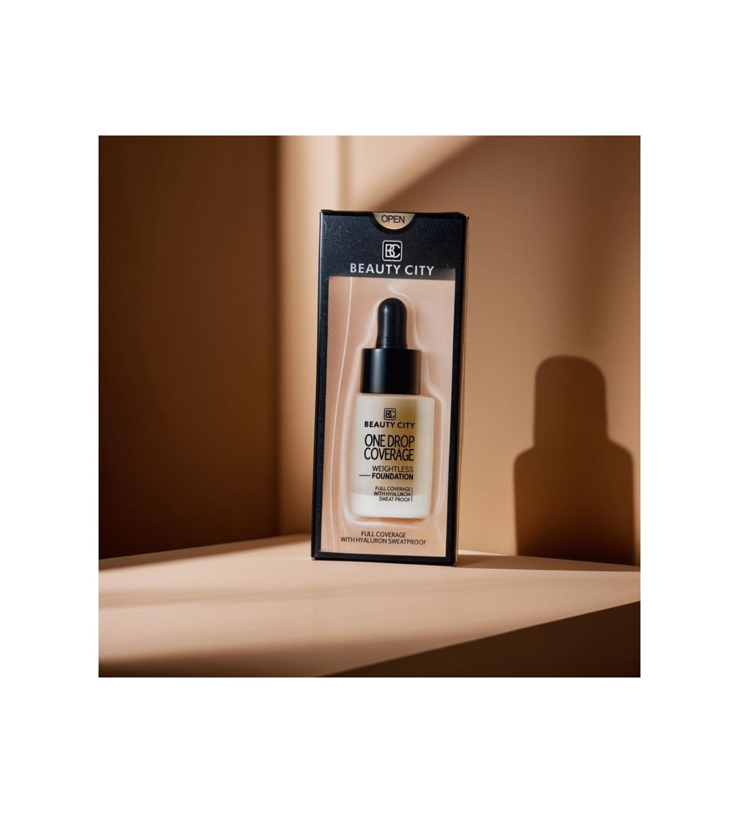 beautycity one drop coverage WEIGHTLESS FOUNDATION serum