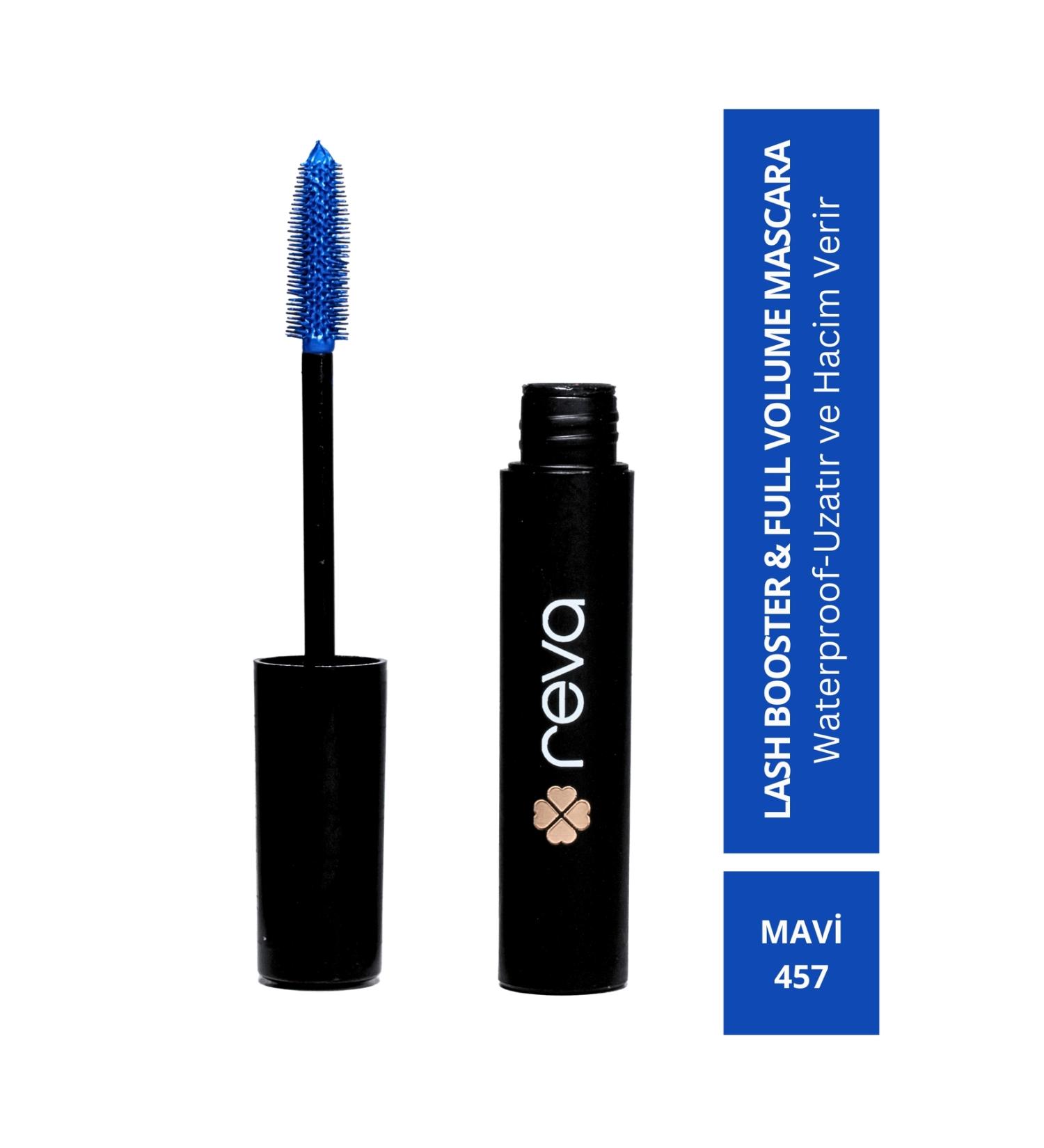 REVA Lash Booster & Full Volume Color Mascara - Full Volume & Lengthening Color Mascara Blue 457 - Buy Online on GoSupps.com