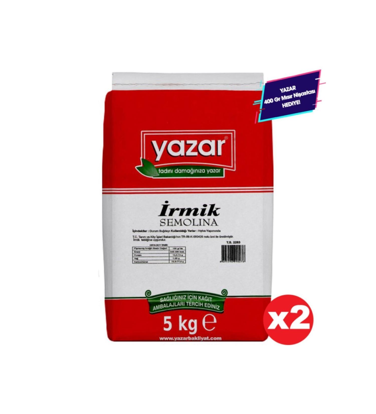 AUTHOR Semolina 5 Kg X 2 Packages