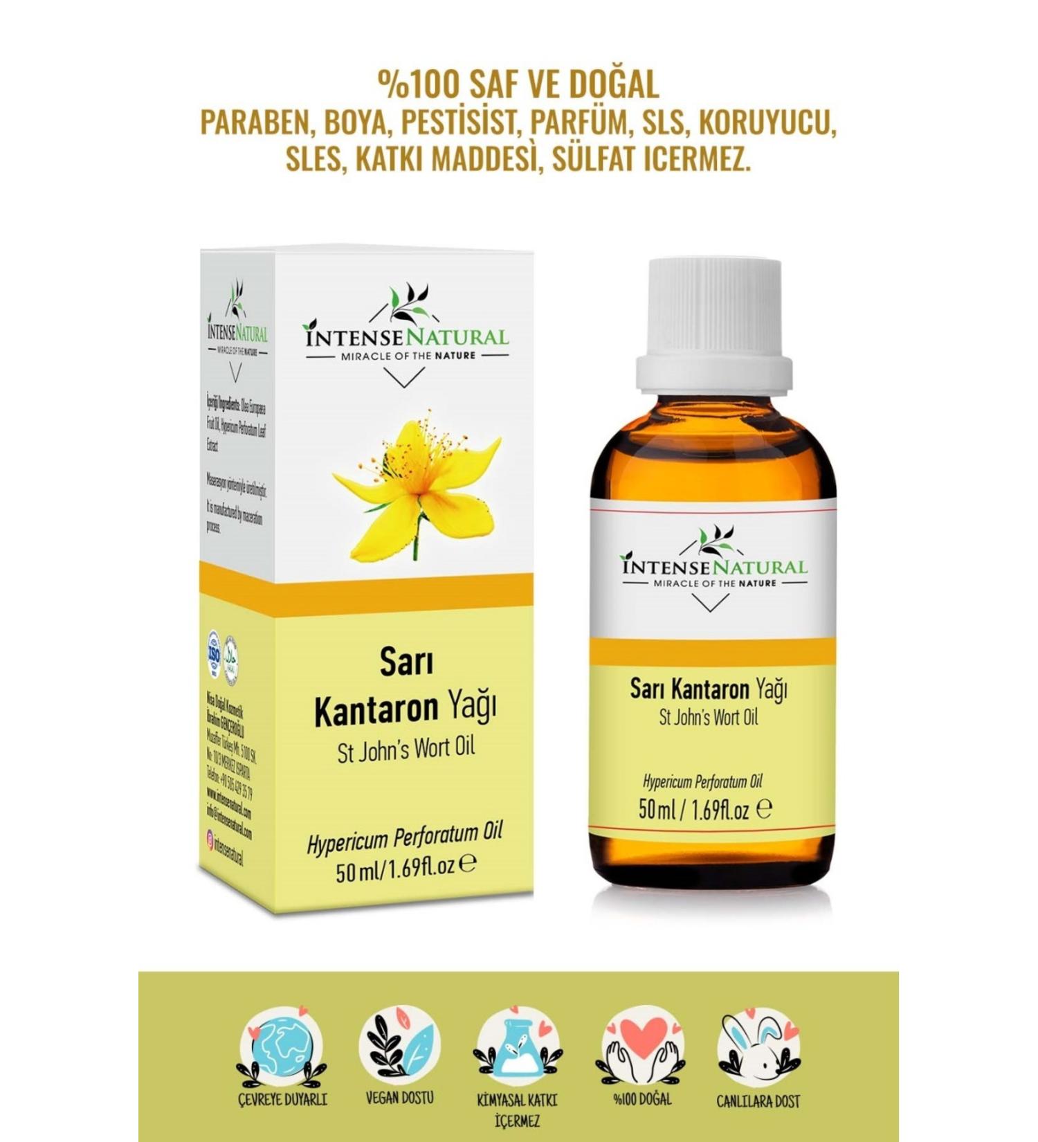 Intense Natural St. John's Wort Oil 50 ml 0 Pure and Natural St. John's Wort Oil - Buy Online on GoSupps.com