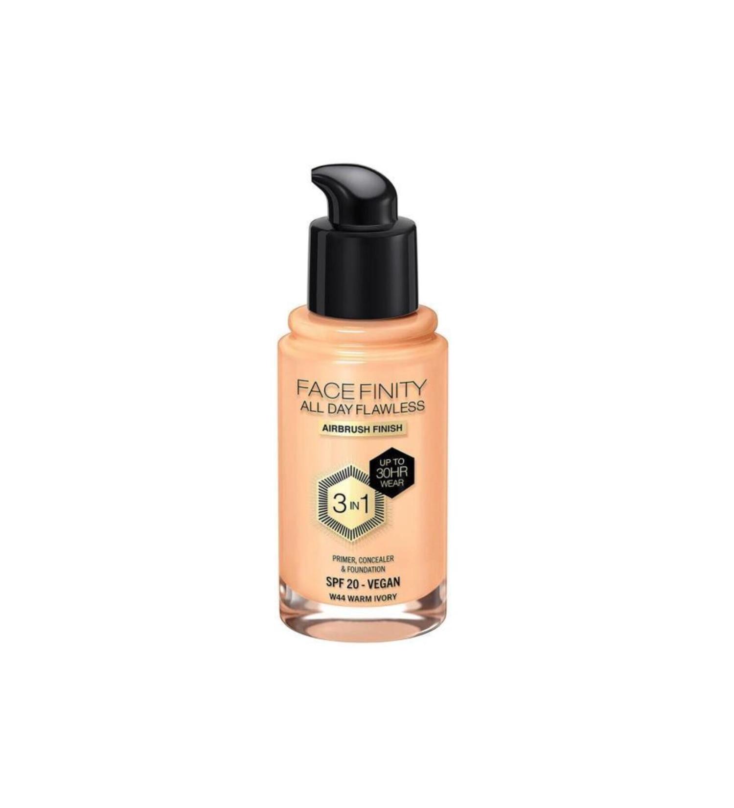 Max Factor Facefinity 3in1 Foundation No: 44 Warm Ivory