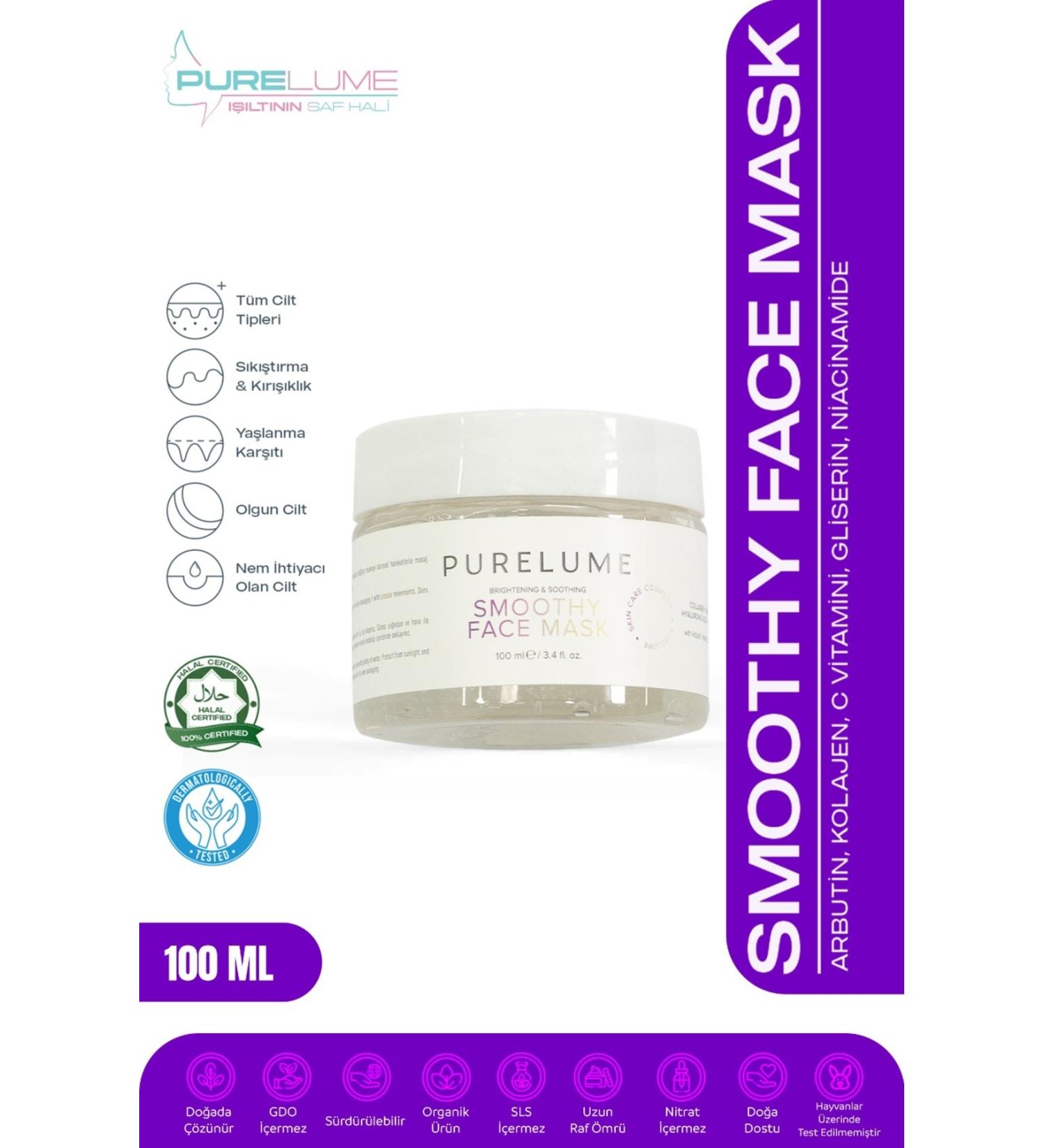 Pure Lume Pore Tightening Collagen Hyarulonic Acid and Niacinamide Gel Mask 100 ml - Buy Online on GoSupps.com