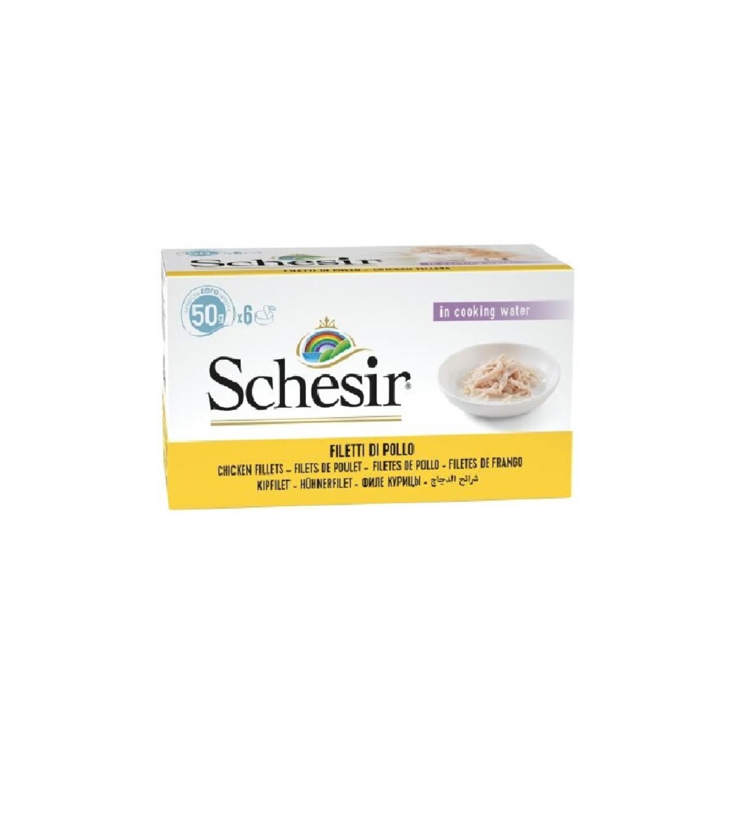 Schesir Multipack Chicken Cat Canned Food 6 X 50 Gr.