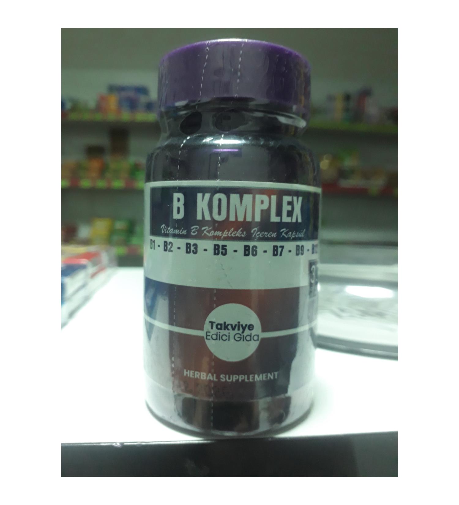 farmaex B VITAMIN COMPLEX (B1 B2 B3 B5 B6 B7 B9 B12) 30 CAPSULES 900 mg - Buy Online on GoSupps.com