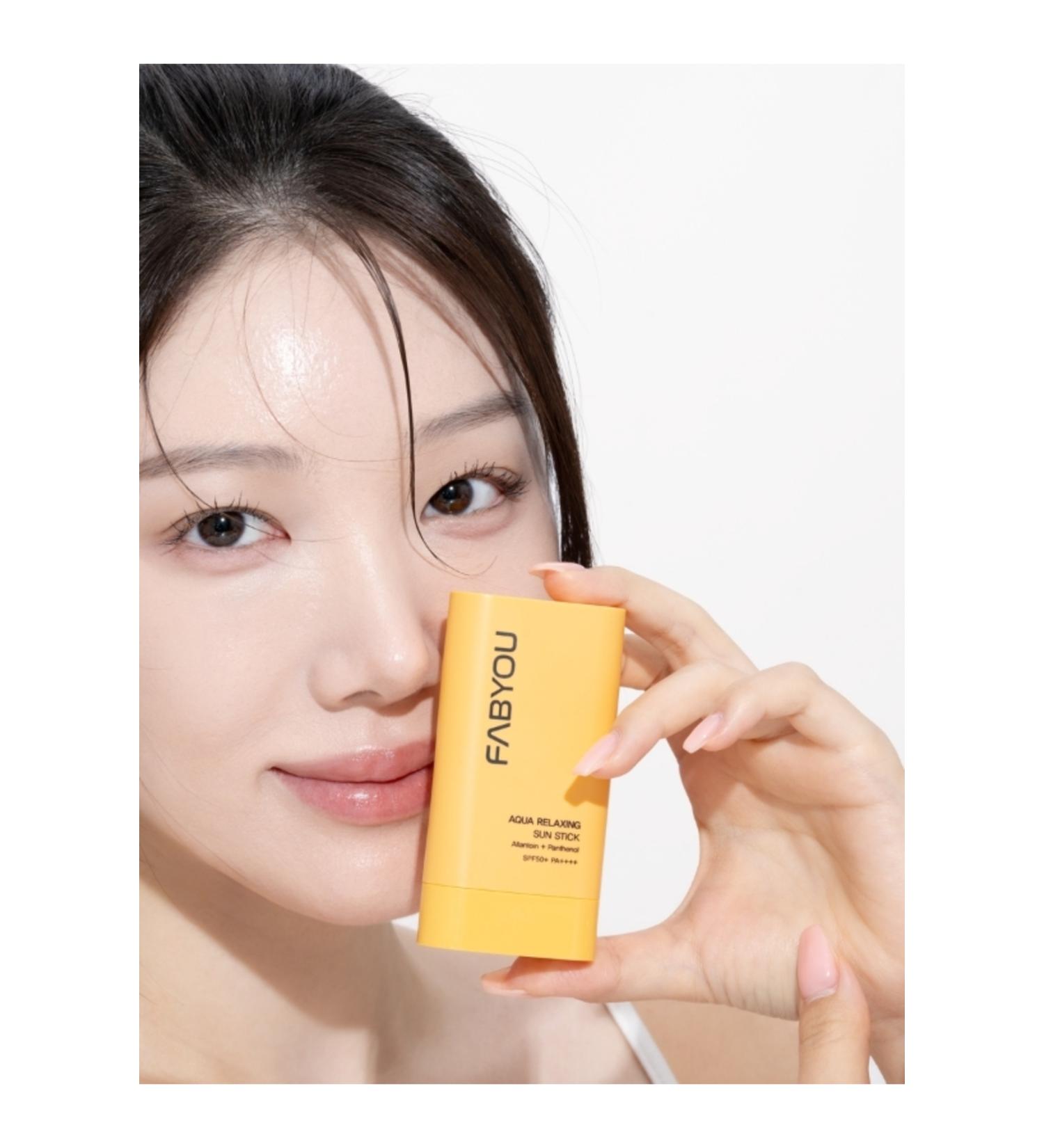 FabYou Aqua Relaxing Sunscreen Stick Spf50 Pa Application Over Makeup Caring Protection - Buy Online on GoSupps.com