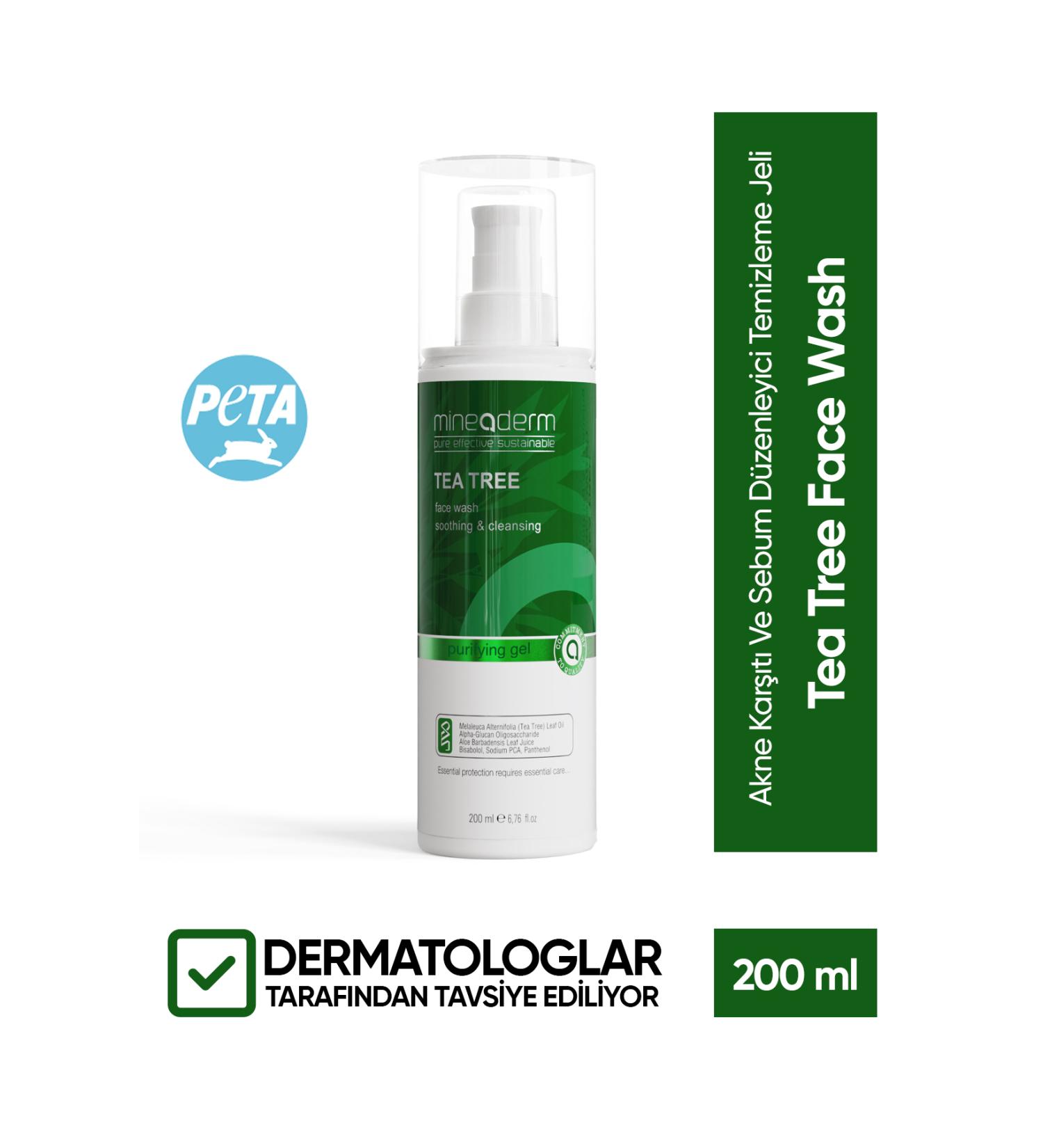 mineaderm Anti-Acne and Sebum Regulating Cleansing Gel/tea Tree Face Wash - Buy Online on GoSupps.com