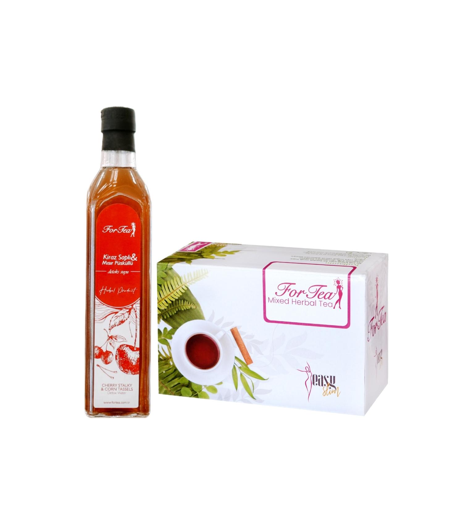 FORTEA Herbal Tea and Cherry Stalk Corn Tassel Water