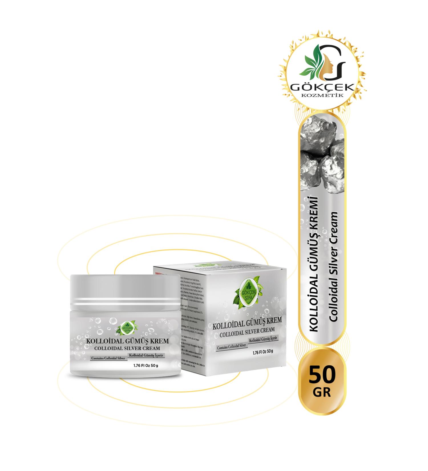 Gokcek Healing Colloidal Silver Cream - Buy Online on GoSupps.com