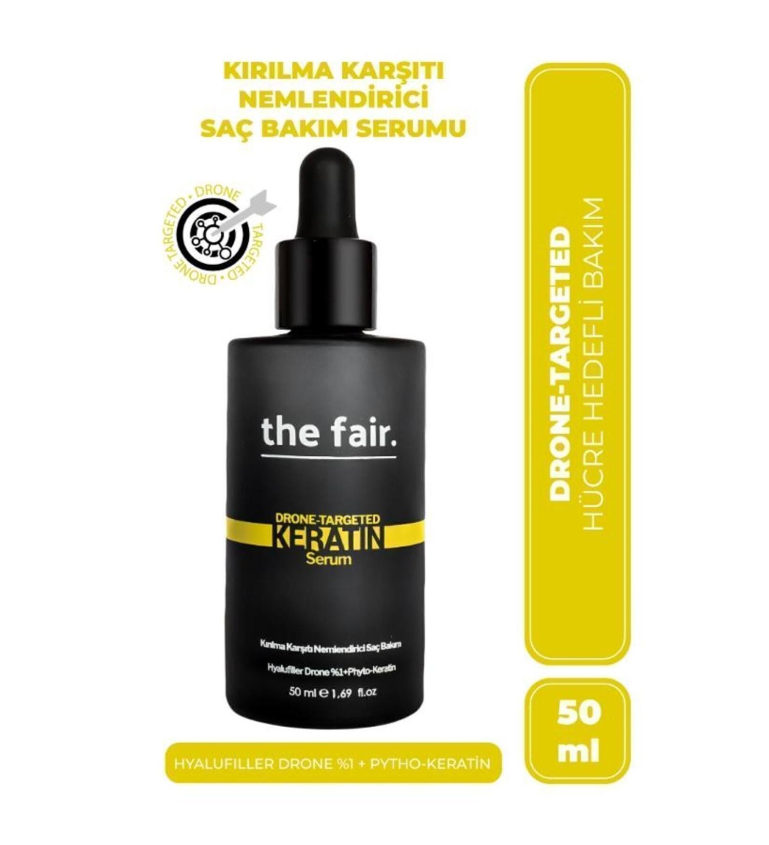 The Fair the fair. Drone-targeted Keratin Anti-Breakage Vegan Hair Serum 1% Hyalufill Drone Keratin 50 ml - Buy Online on GoSupps.com