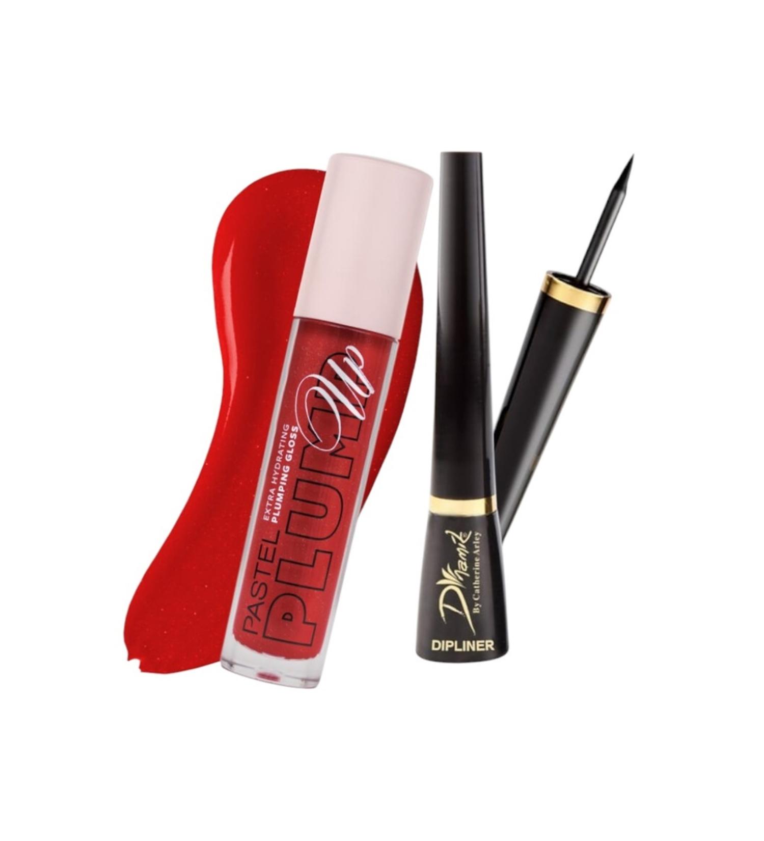 Pastel Plump Up 209 Loverdose Hydrating Plumping Lip Gloss + Catherine Arley Dipliner Black