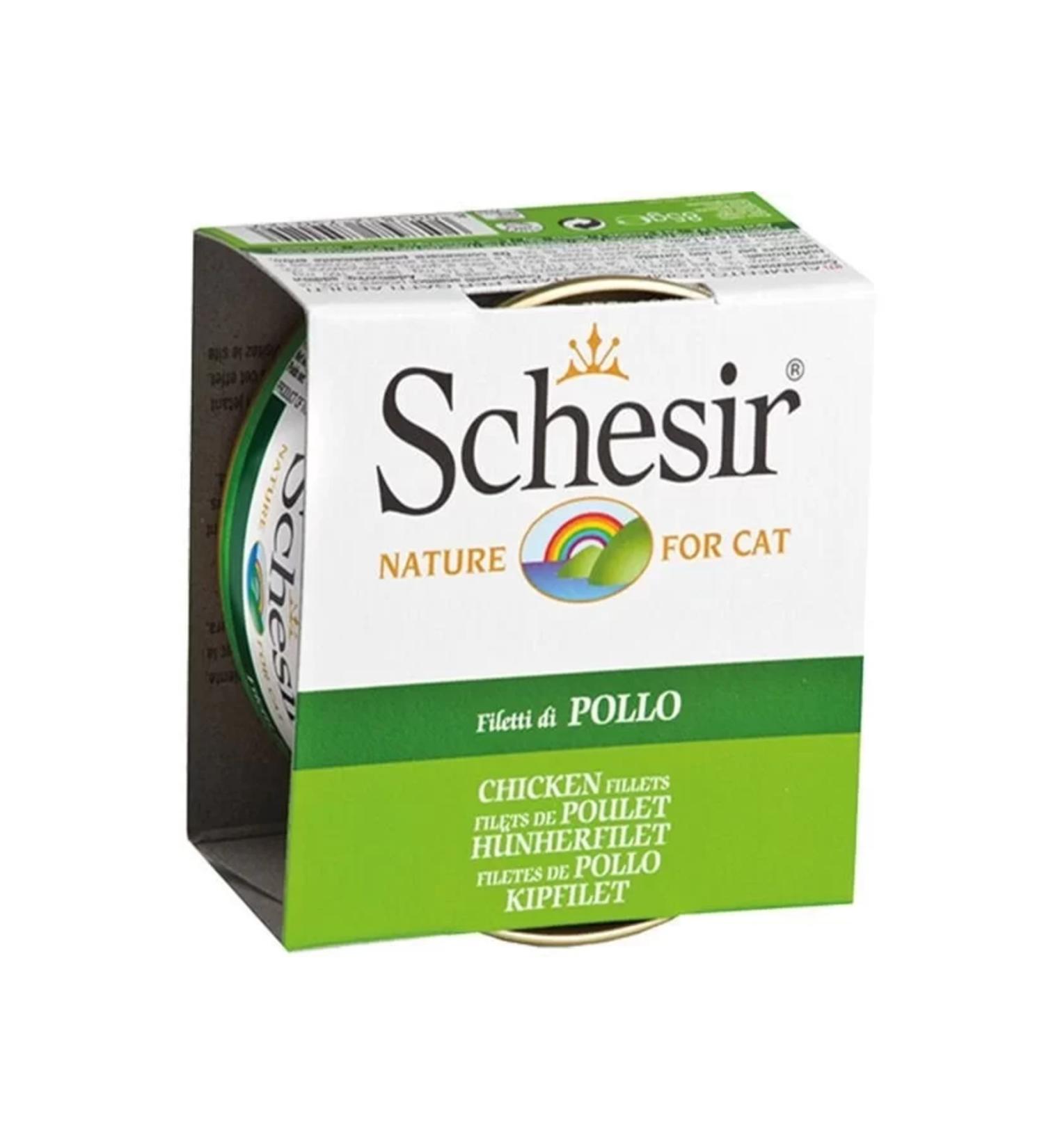 Schesir Chicken Fillet Jelly Canned Cat Food 85 gr