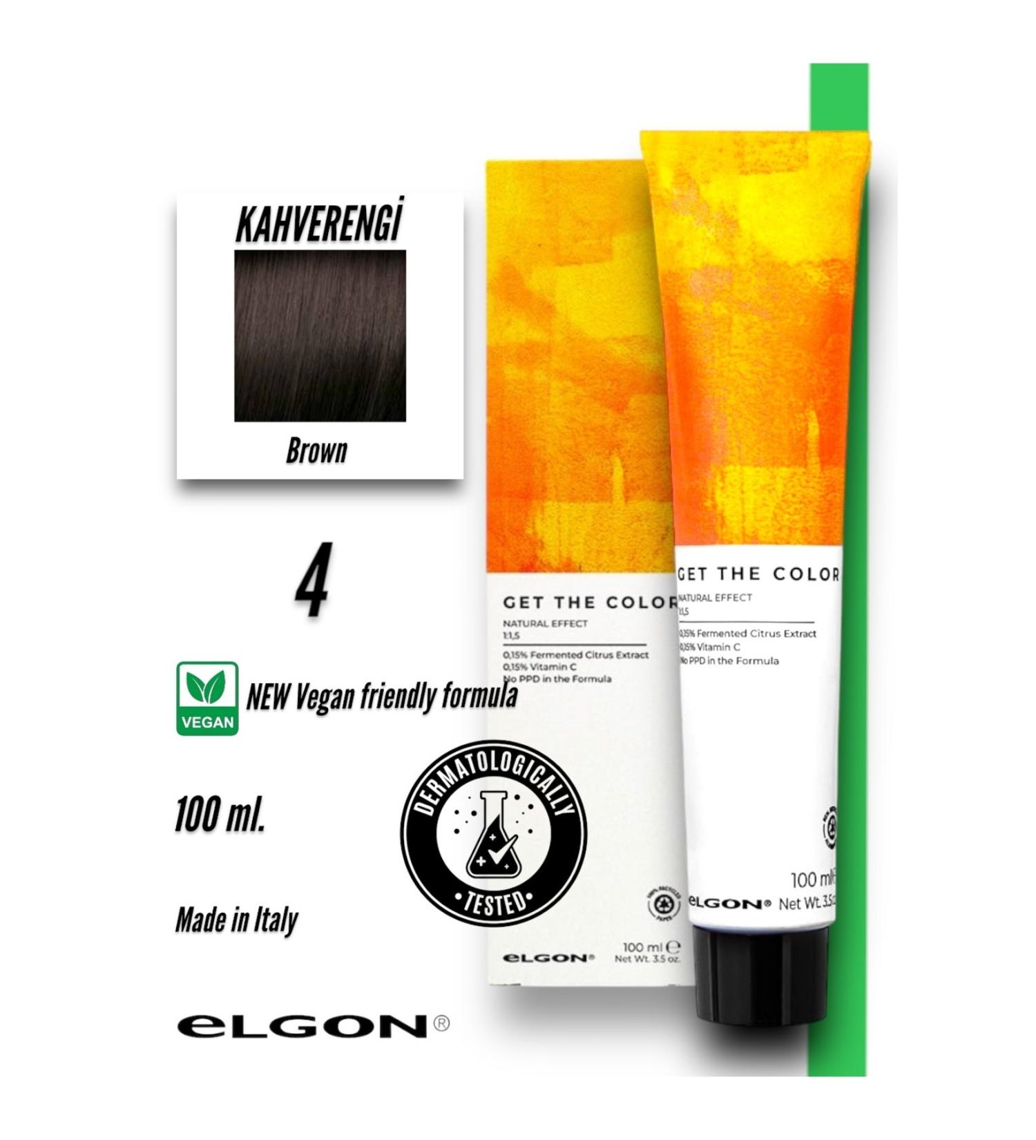 Elgon Get The Color 4 Professional Hair Dye (100 ml.) (Oxidizer-Free) - Buy Online on GoSupps.com