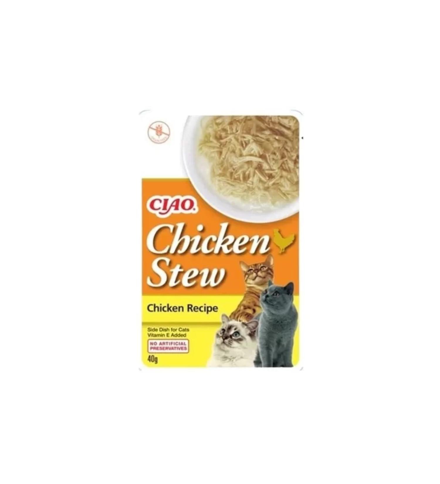 Inaba Ciao Chicken Stew Chicken Casserole Pate Adult Canned Cat Food 40 gr