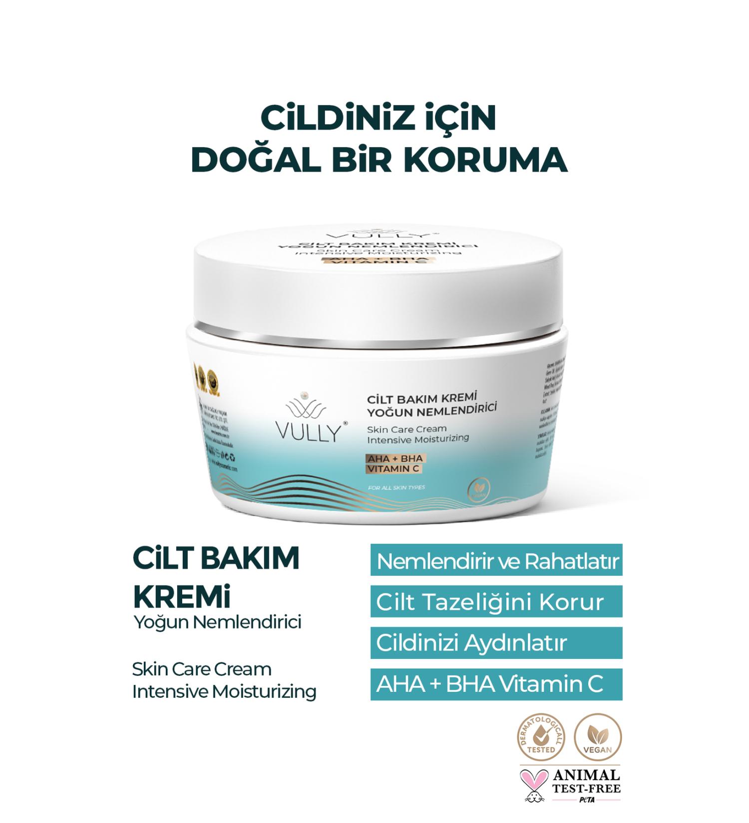 VULLY Brightening - Moisturizing - Tone Equalizing and Renewing Face Cream 50 Ml (aha + bha + vitamin C) - Buy Online on GoSupps.com