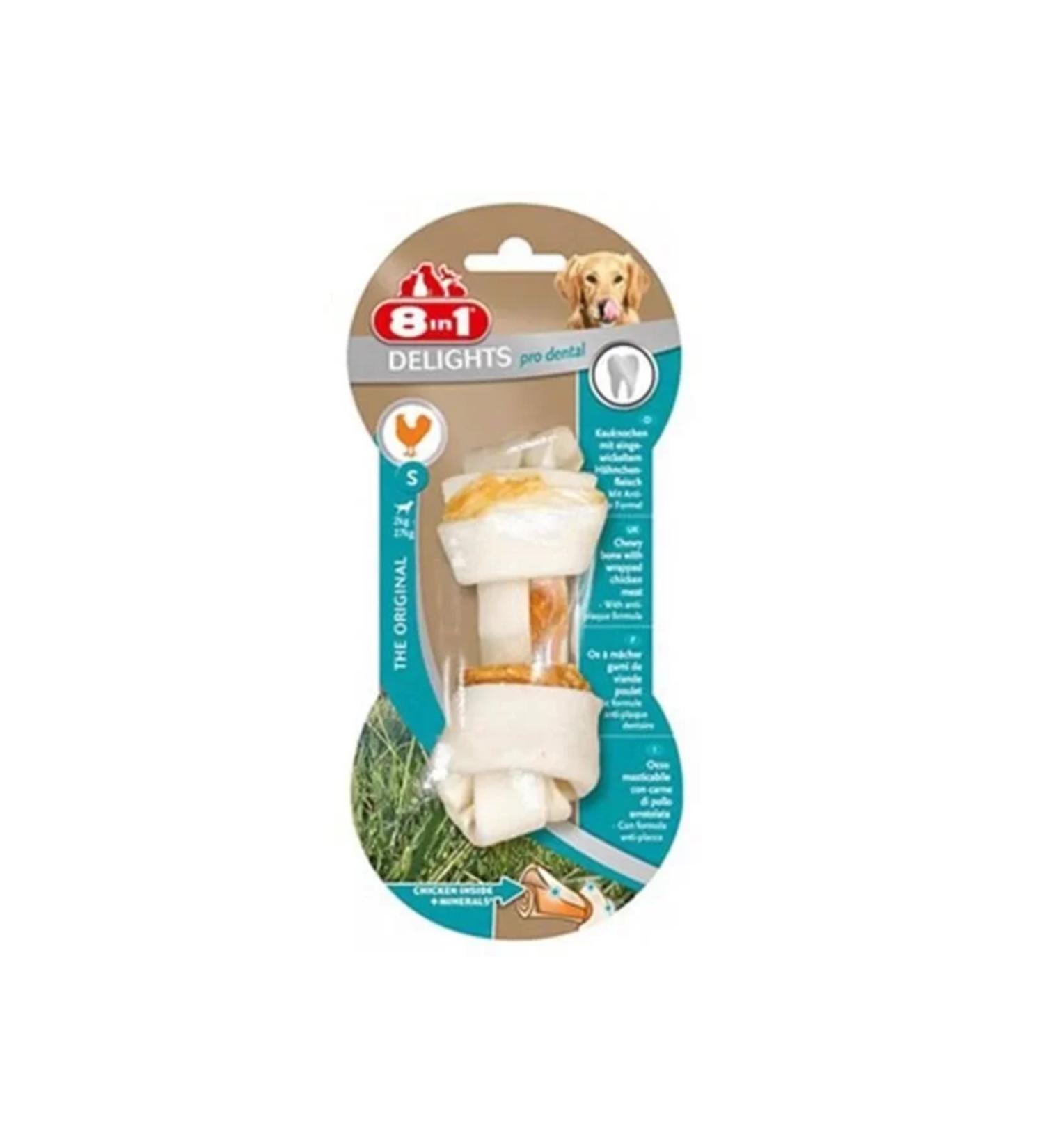 Your 8 In 1 Delights Pro Dental Knotted Chicken Meat Dog Bone Award 35 Gr