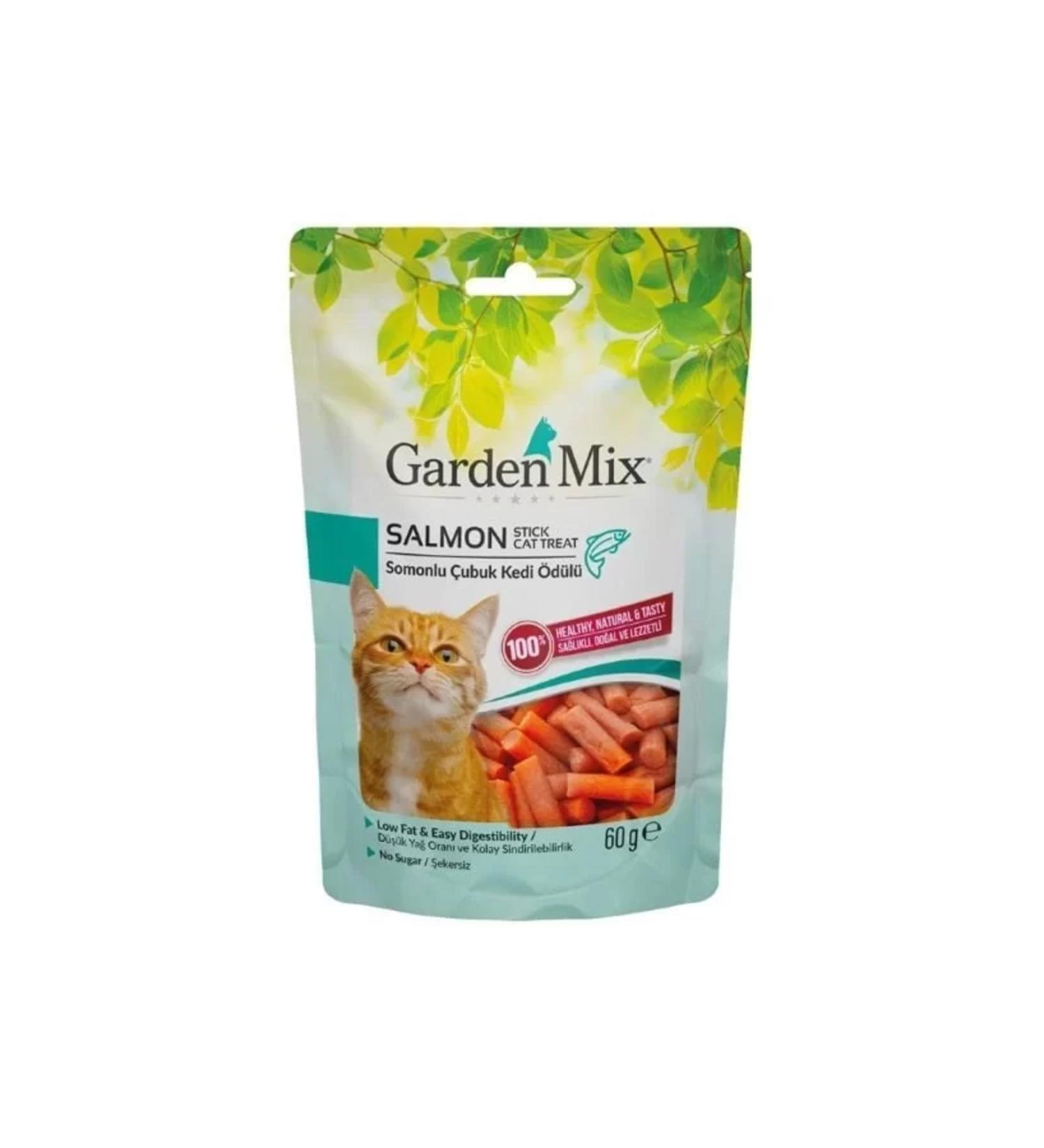Your Garden Mix Salmon Low Fat Sugar Free Stick Cat Food 60 Gr
