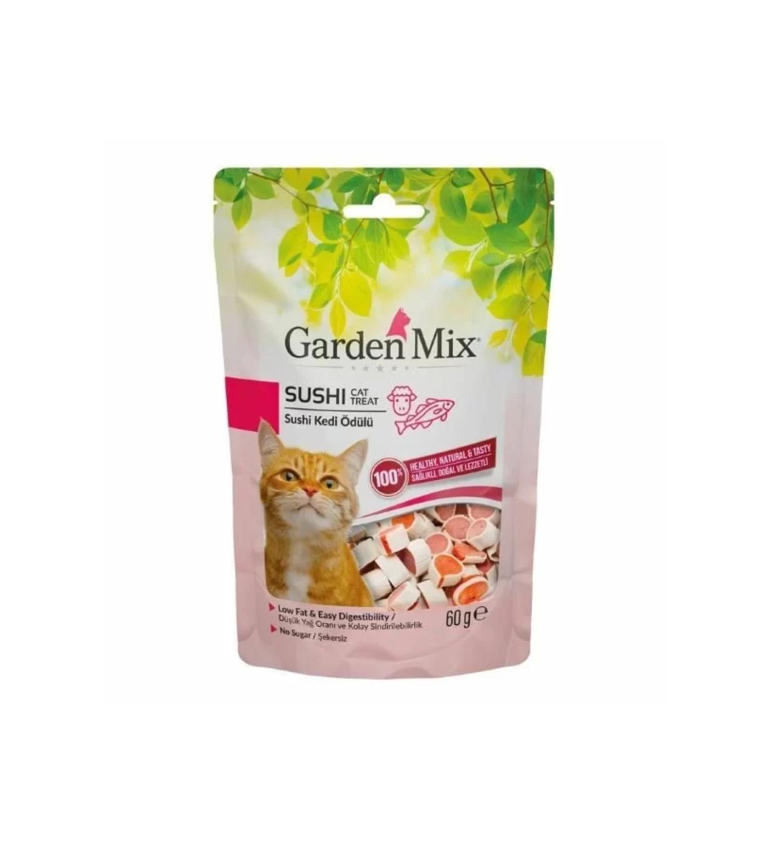 Your Garden Mix Lamb Sushi Low Fat Sugar Free Cat Reward Food 60 Gr