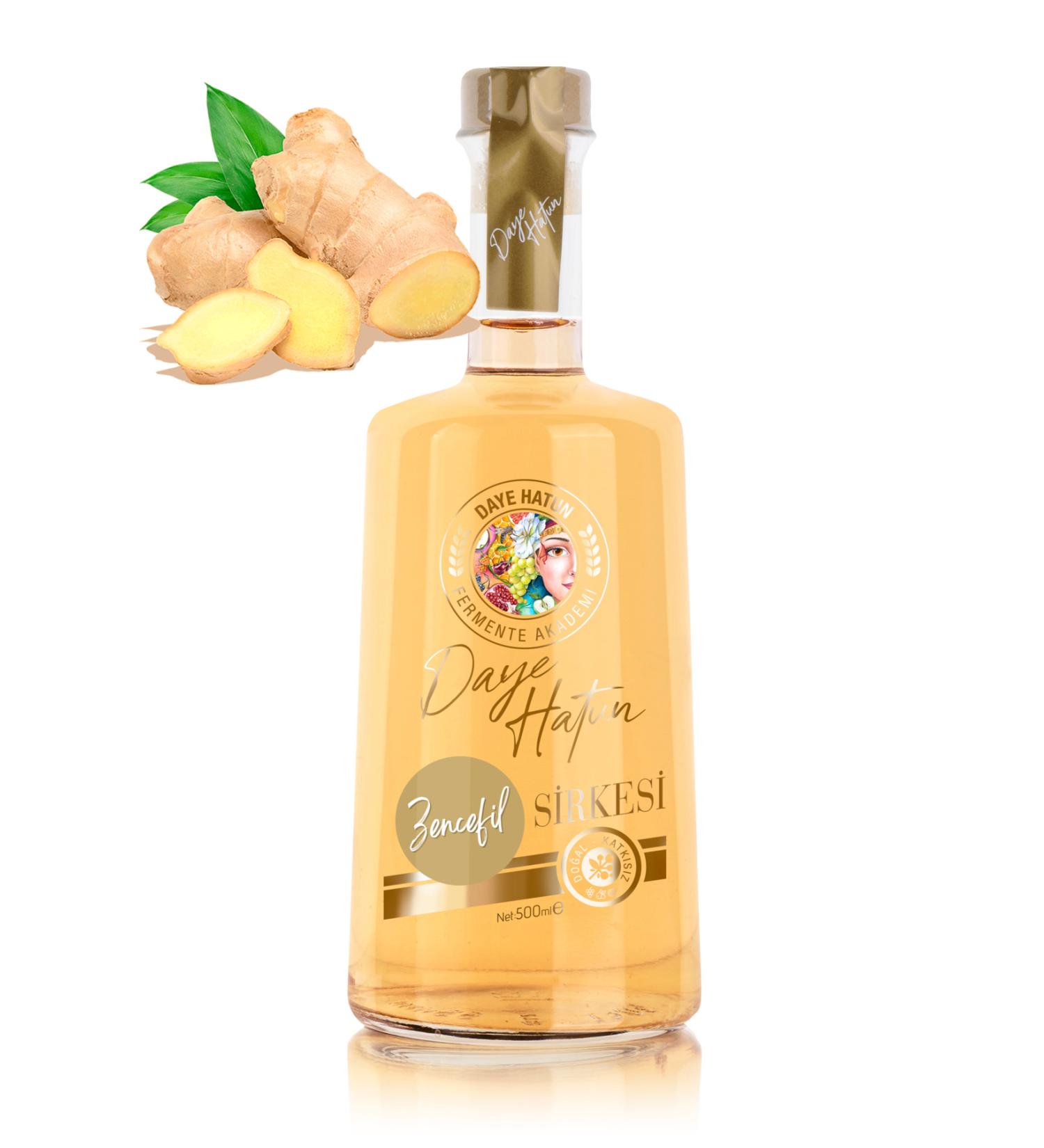 DAYE HATUN Ginger Vinegar / Ginger Vinegar (Natural Fermented Live Vinegar / Nat. Ferm. / 500 Ml)