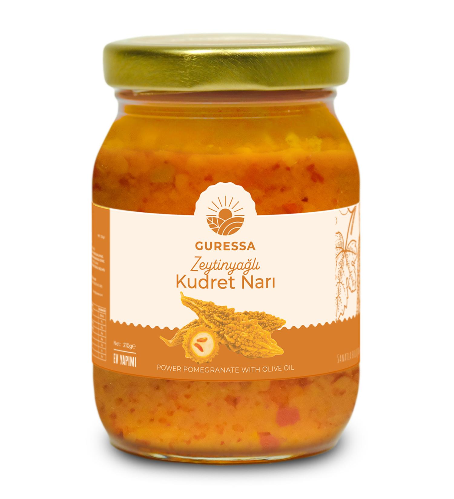 GURESSA Olive Oil Pomegranate 210 Gr Natural Homemade