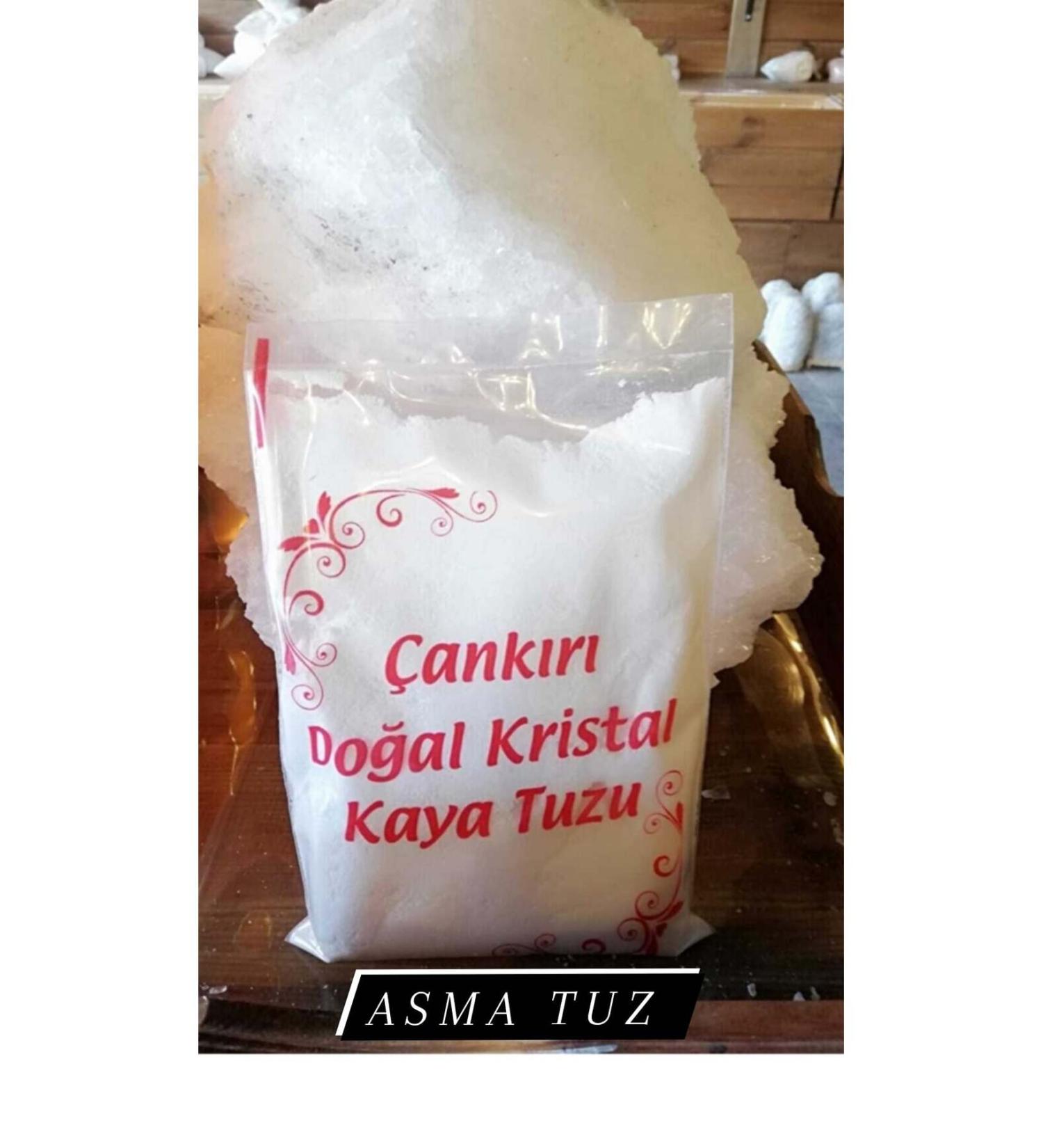asmatuz CANKIRI ROCK SALT 10 PCS. 1 KG NATURAL ADDITIVE-FREE GROUND CANKIRI SALT 10KG