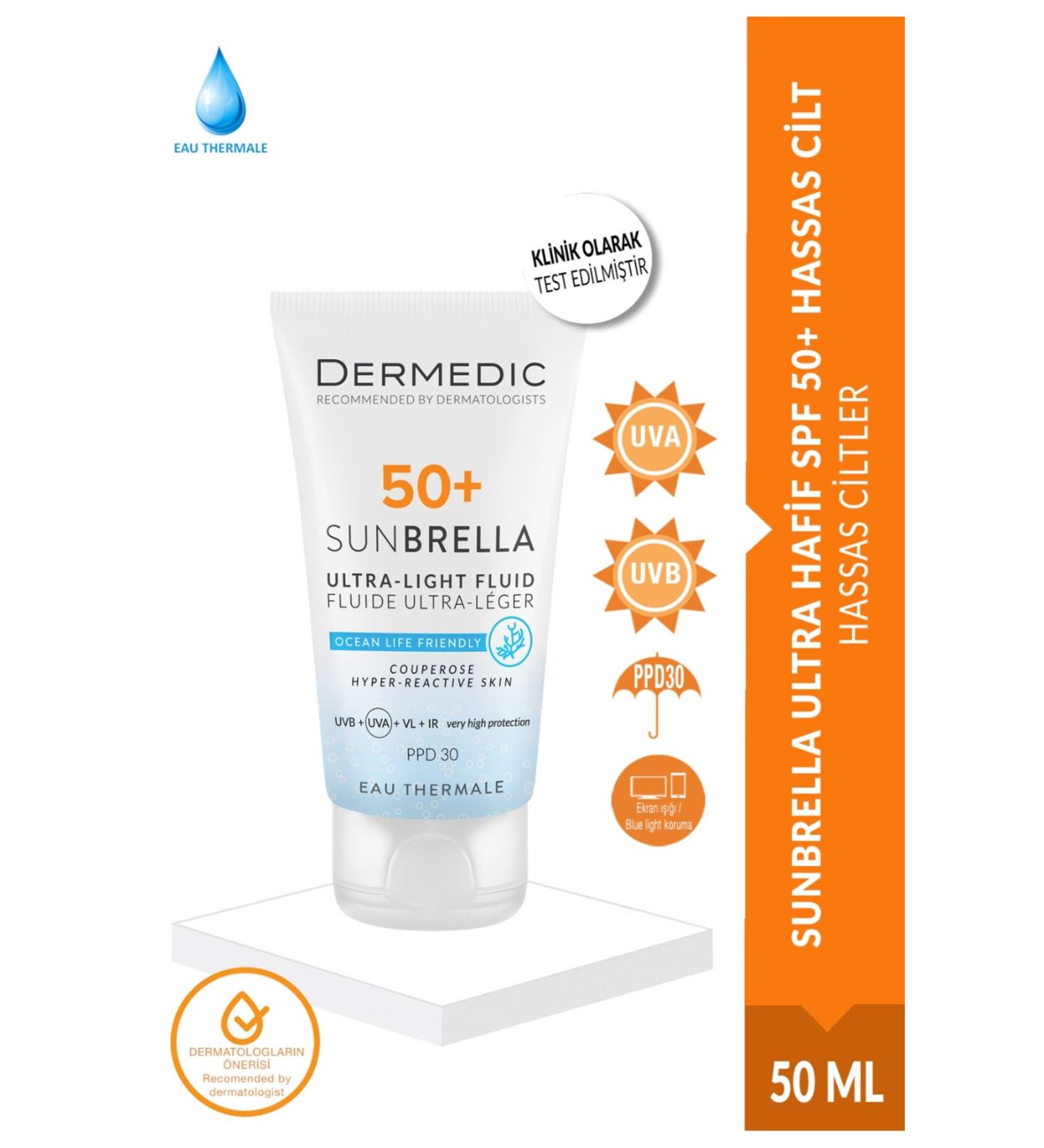 DERMEDIC SUNBRELLA ULTRA LIGHT SENSITIVE SKIN SPF 50+ 40ML