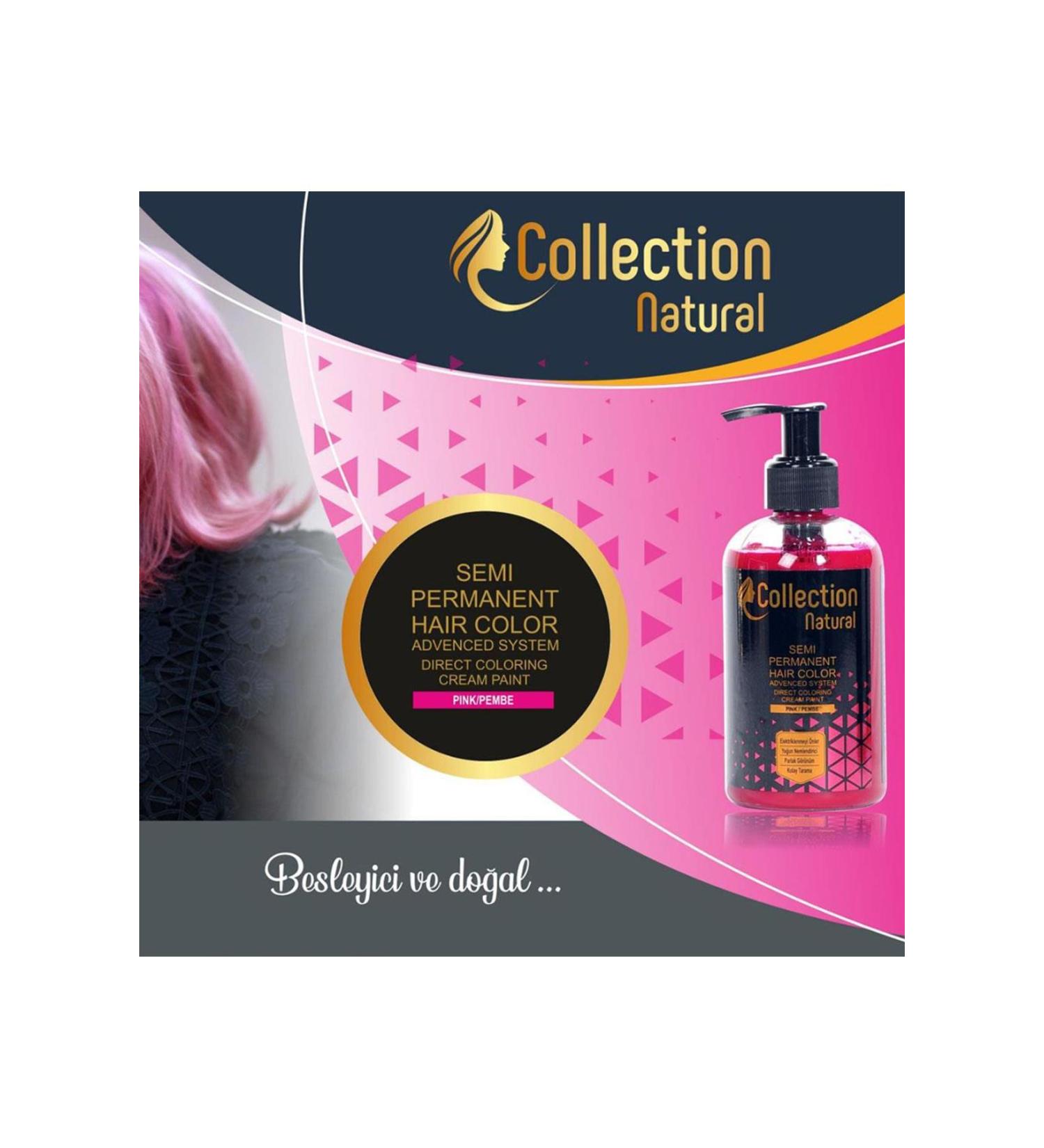 collection natural Hair Dye Pink 250 ml
