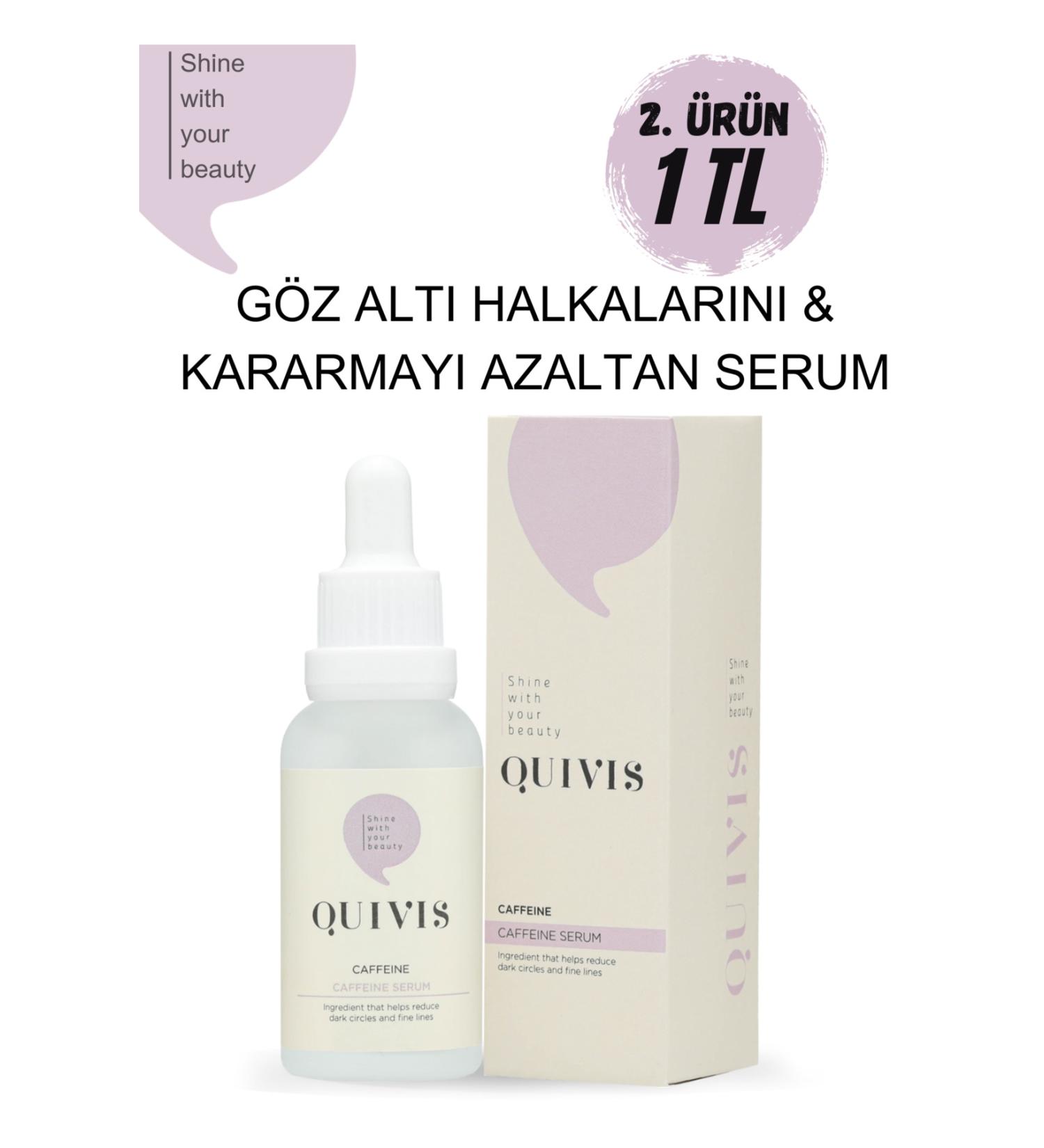 Quivis Anti-Darkness and Anti-Puffiness Under Eye Brightening Caffeine Serum 30 ML - Buy Online on GoSupps.com