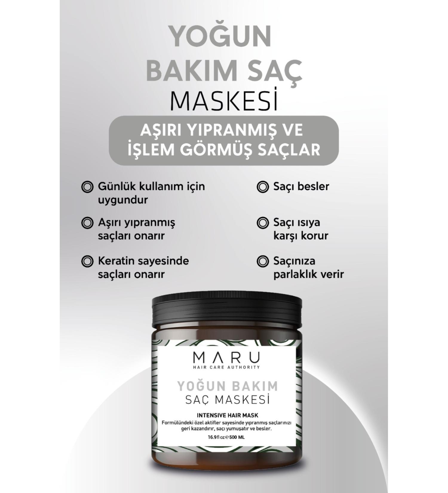 MARU Intensive Keratin Special Intensive Hair Care Mask for Extremely Damaged Hair 500 Ml. 8699211721013 - Buy Online on GoSupps.com