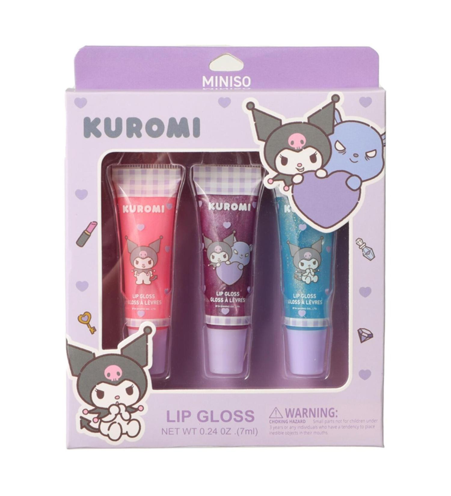 Miniso Kuromi Licensed 3-Piece Lip Gloss