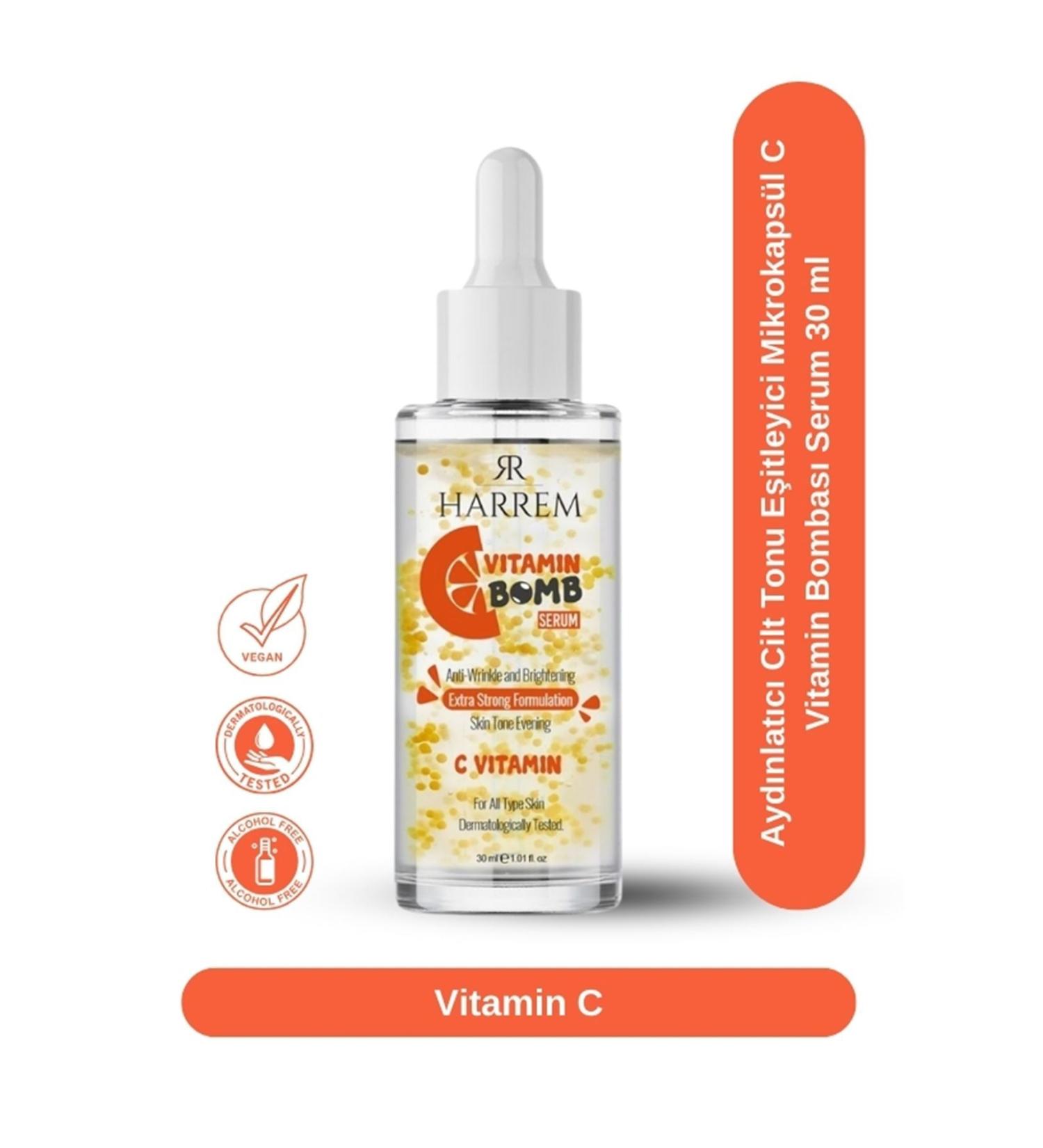 Harrem Brightening Skin Tone Equalizer Microcapsule C Vitamin Bomb Serum 30 ml - Buy Online on GoSupps.com