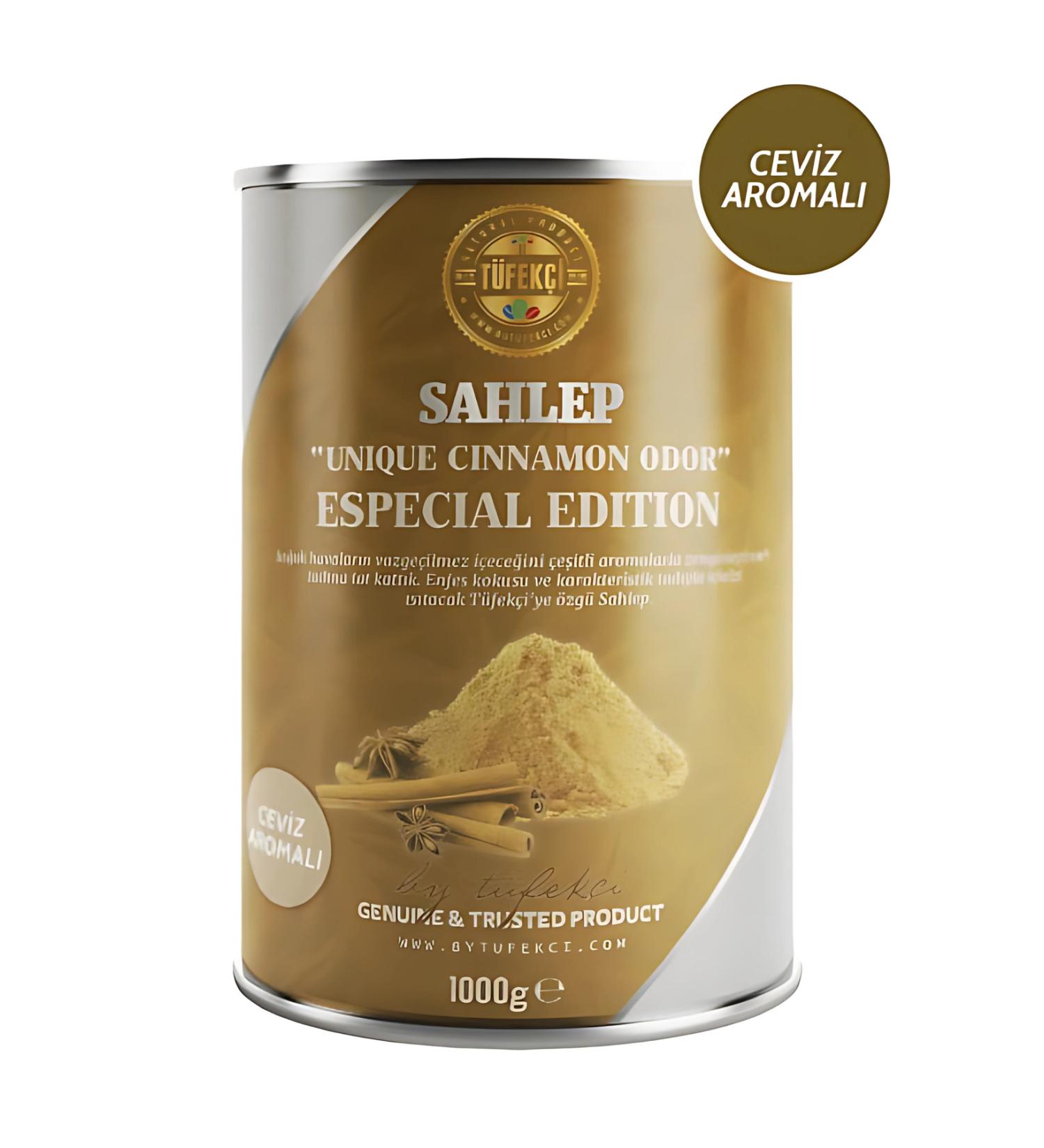 By T fek i Walnut Particle Salep Drink Powder 1000 gr Tin Package