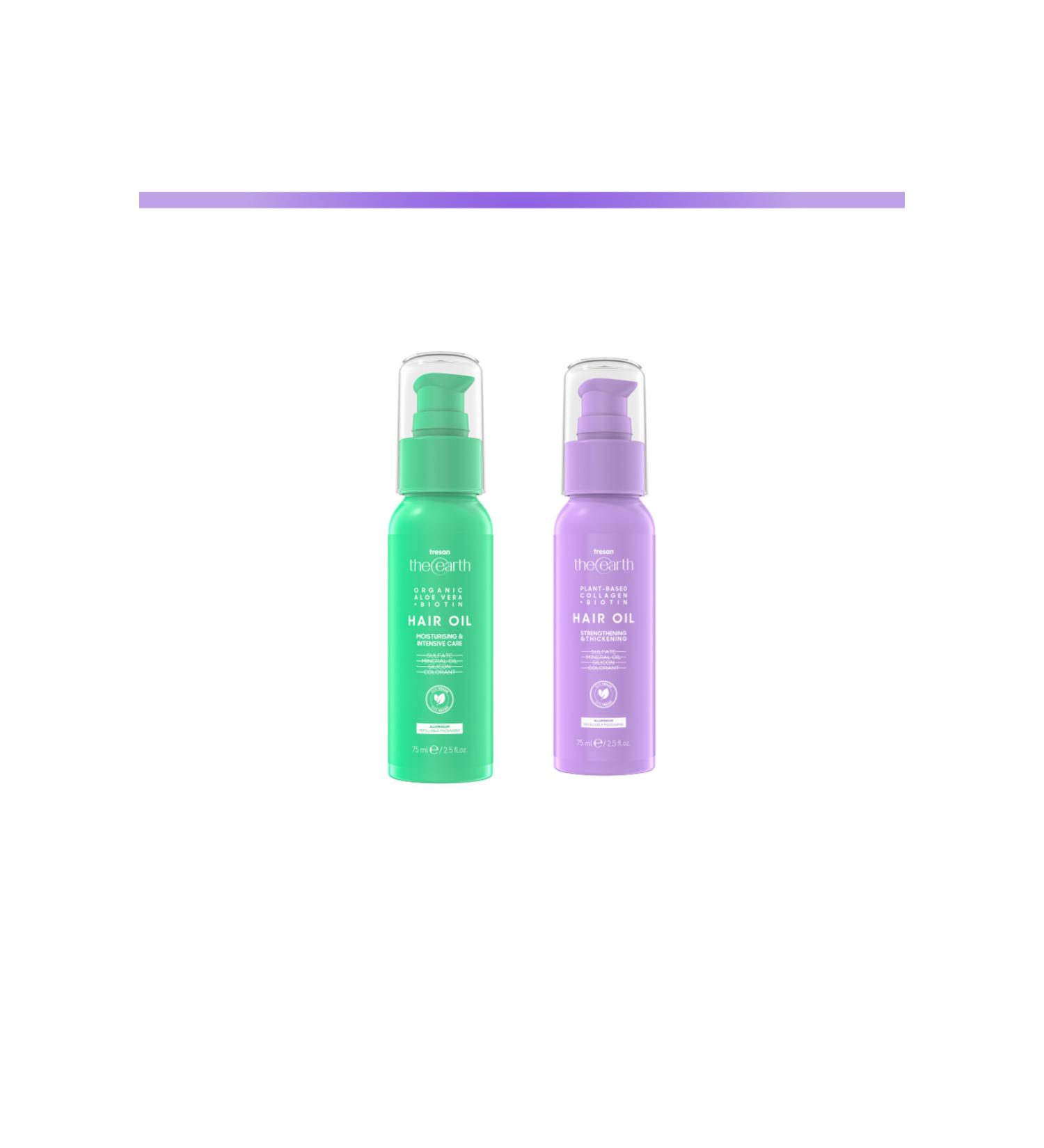 Tresan The Earth Collagen Hair Oil + Aloe Vera Hair Oil - Buy Online on GoSupps.com