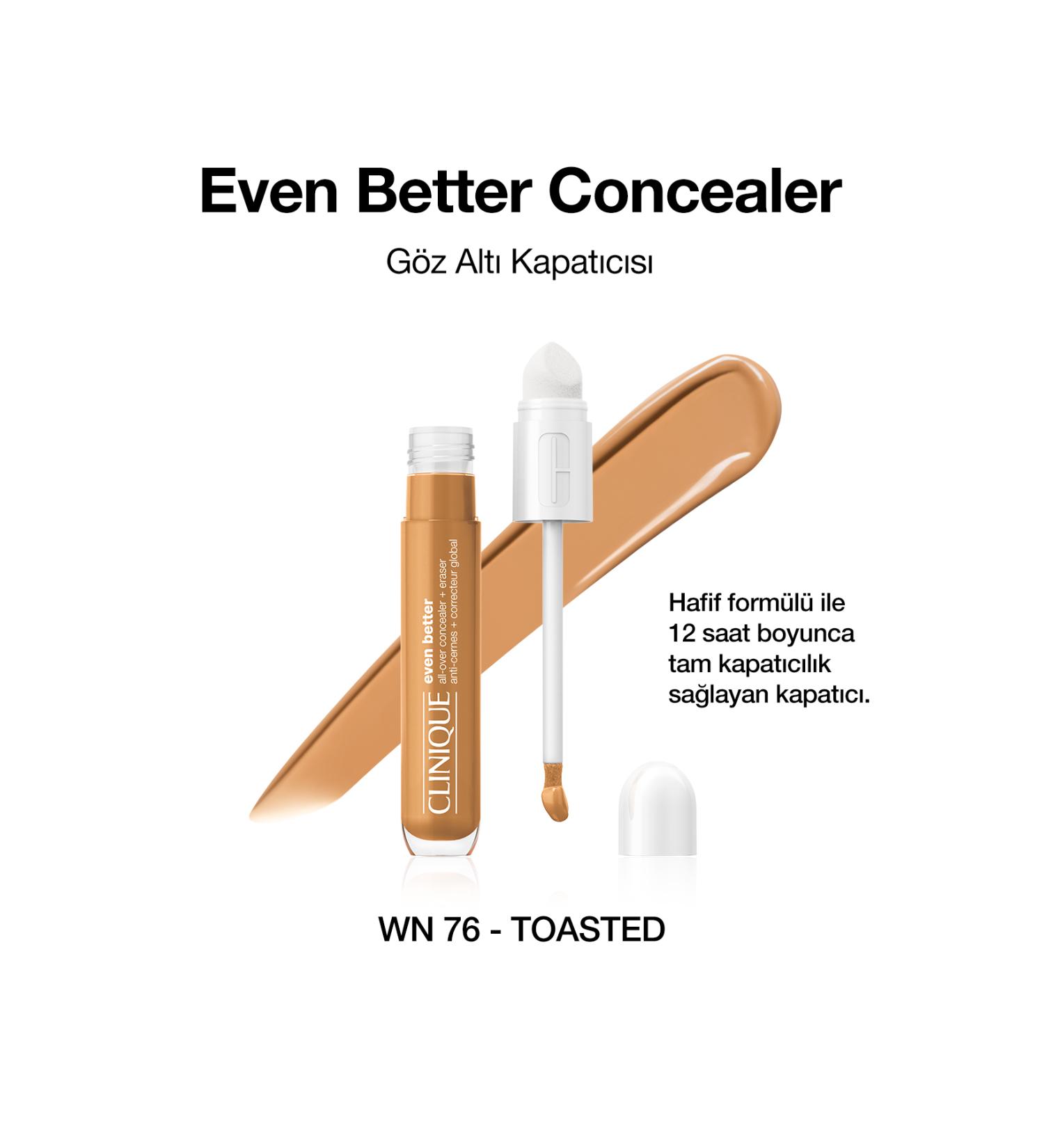 Clinique Even Better Concealer Under Eye Concealer - Wn 76 Toasted Wheat - Buy Online on GoSupps.com