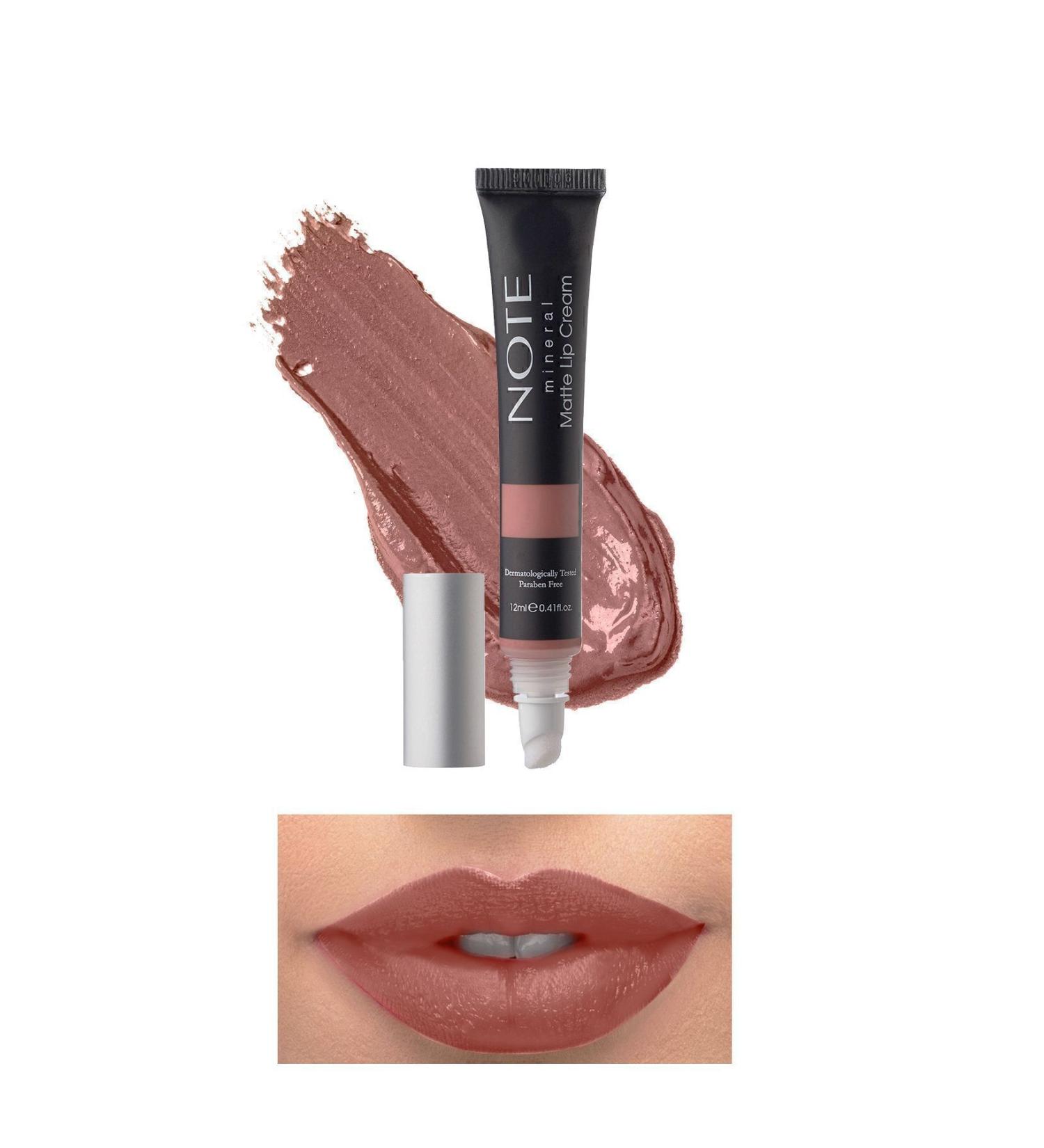 Note Cosmetics New Formula Easy to Apply Semi-Matte Finish Permanent Liquid Lipstick-01 Naked Kiss Passi-216