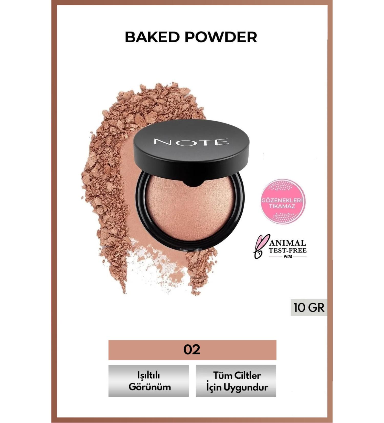 Note Cosmetics Long-Lasting Sparkling Powder Powder That Balances Makeup - 02 Honey Warm Passi-277