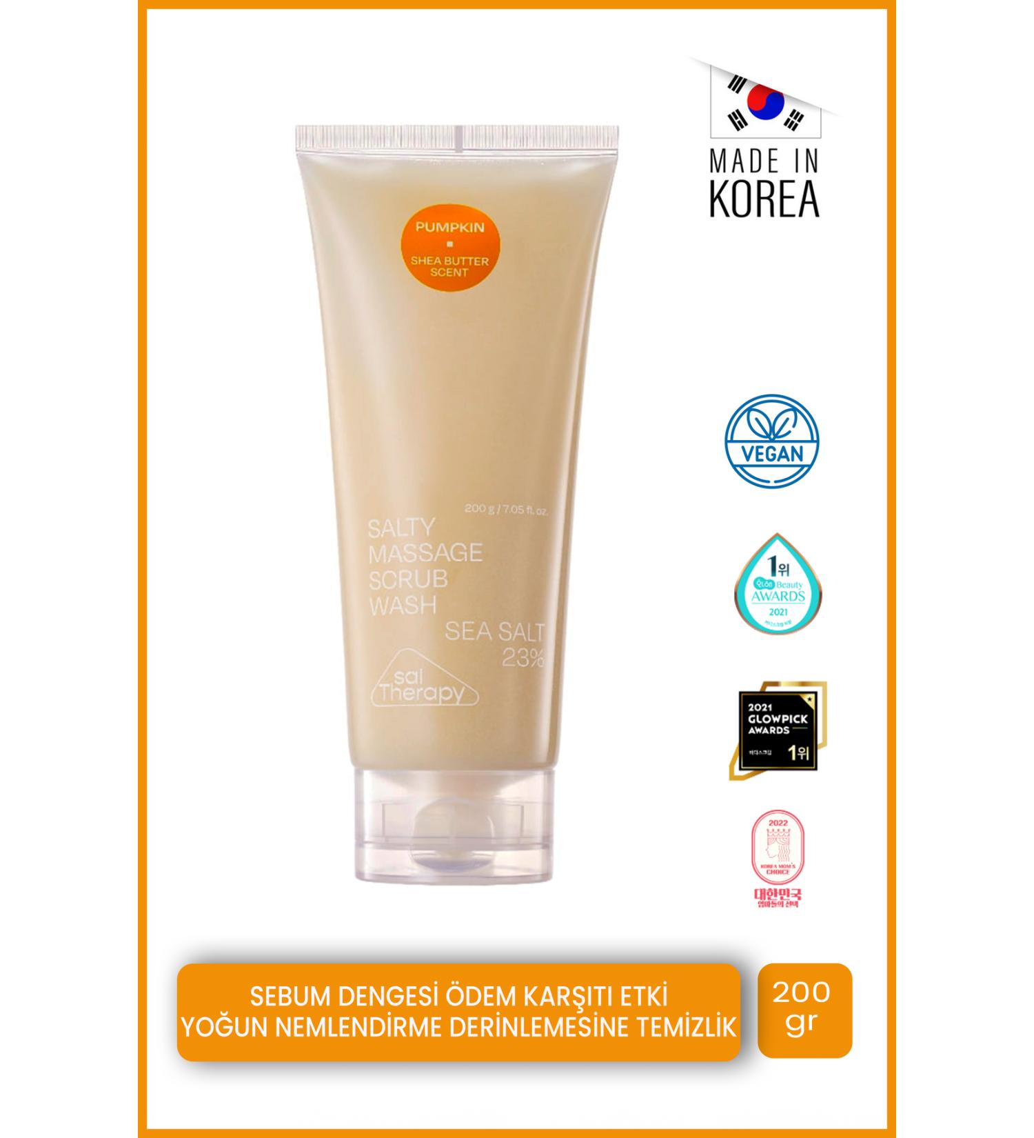 SalTherapy Body Wash 200g | Sebum Balancer | Pumpkin Powder Korean Sea Salt Shea Butter - Buy Online on GoSupps.com