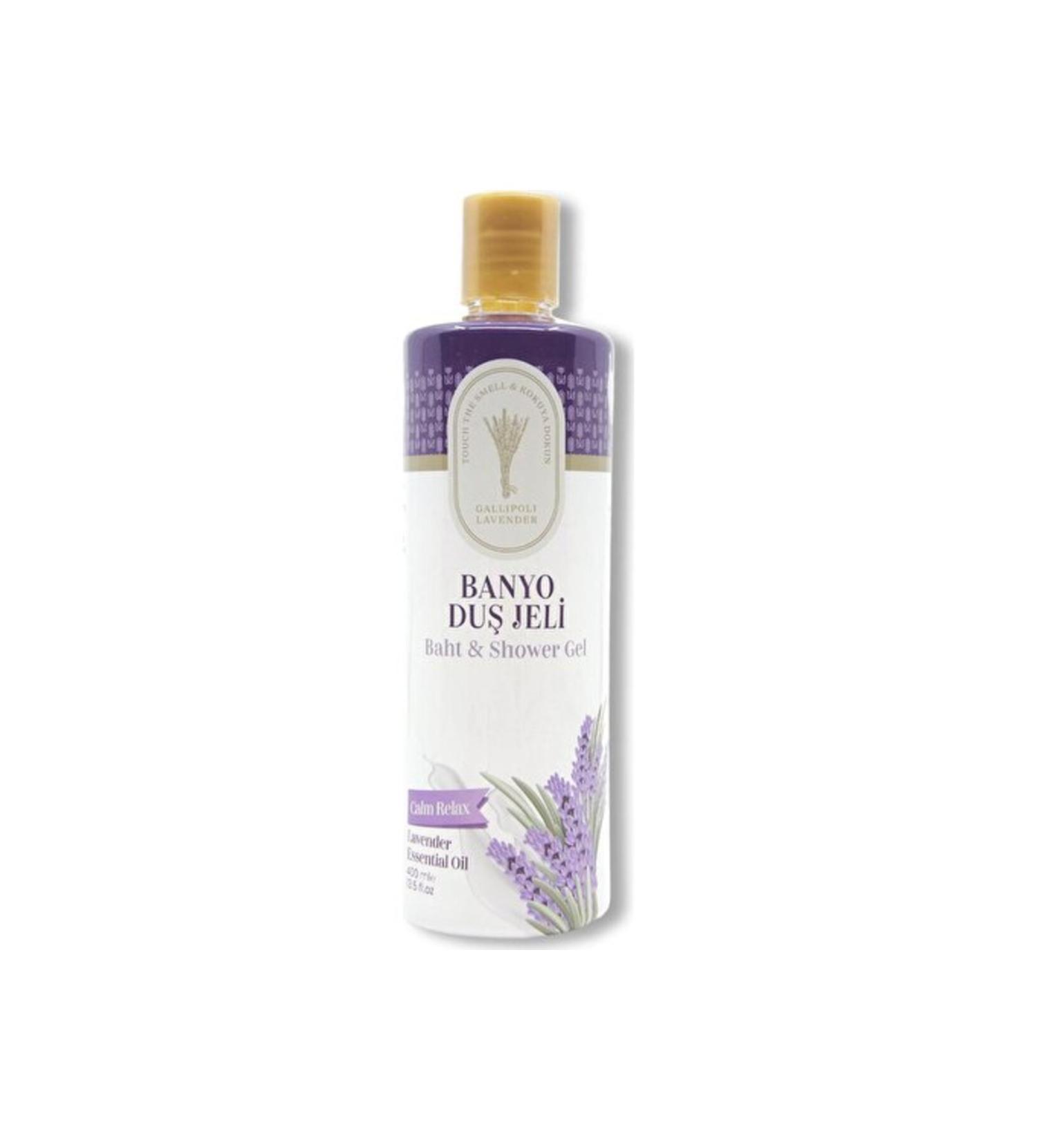 Gallipoli Lavender Lavender Oil Bath Shower Gel 400 ml Lavender Relaxing Shower Gel