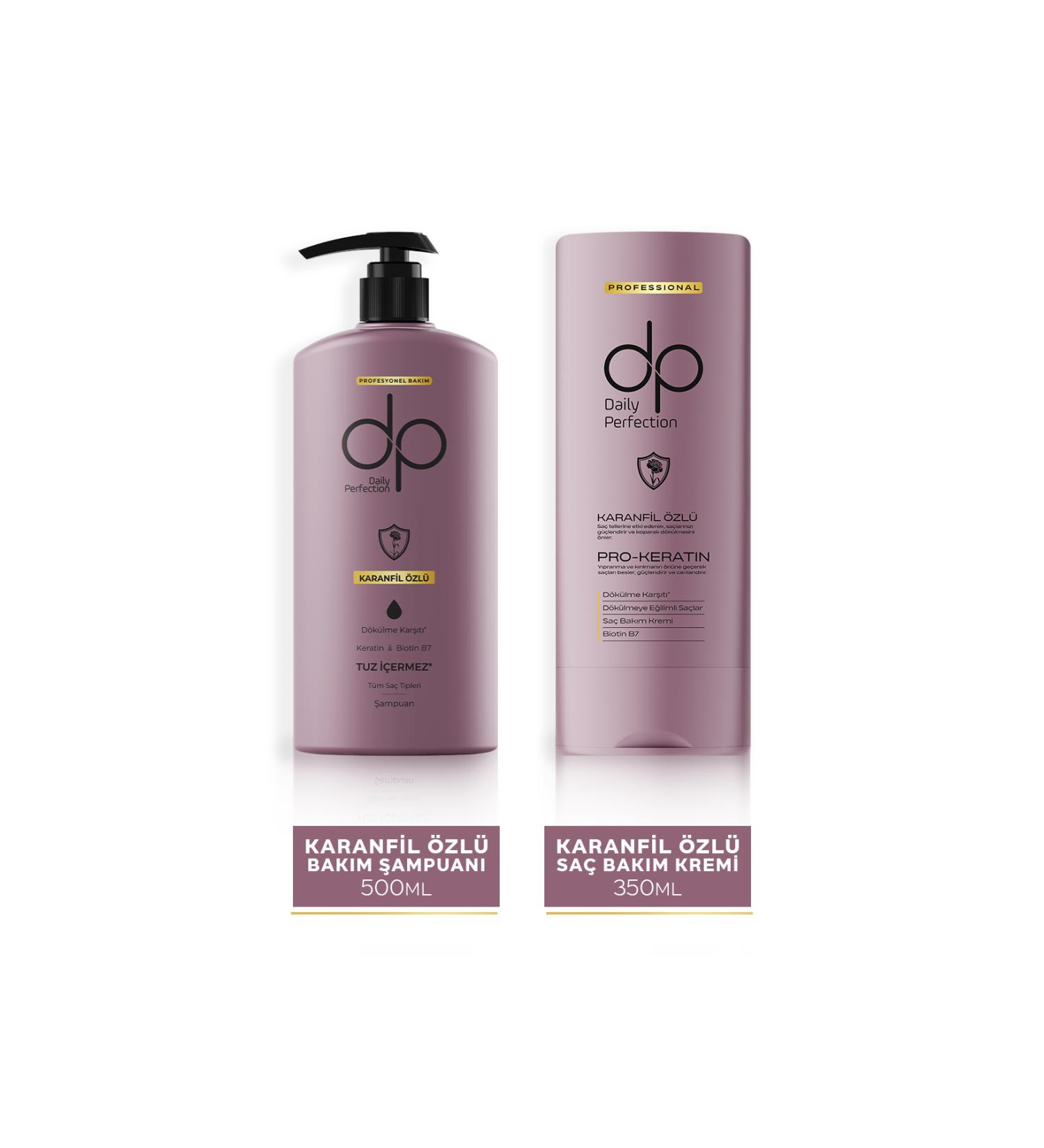 dp Daily Perfection Shampoo Clove Extract 500 ml & Hair Care Conditioner Clove Extract 350 ml - Buy Online on GoSupps.com