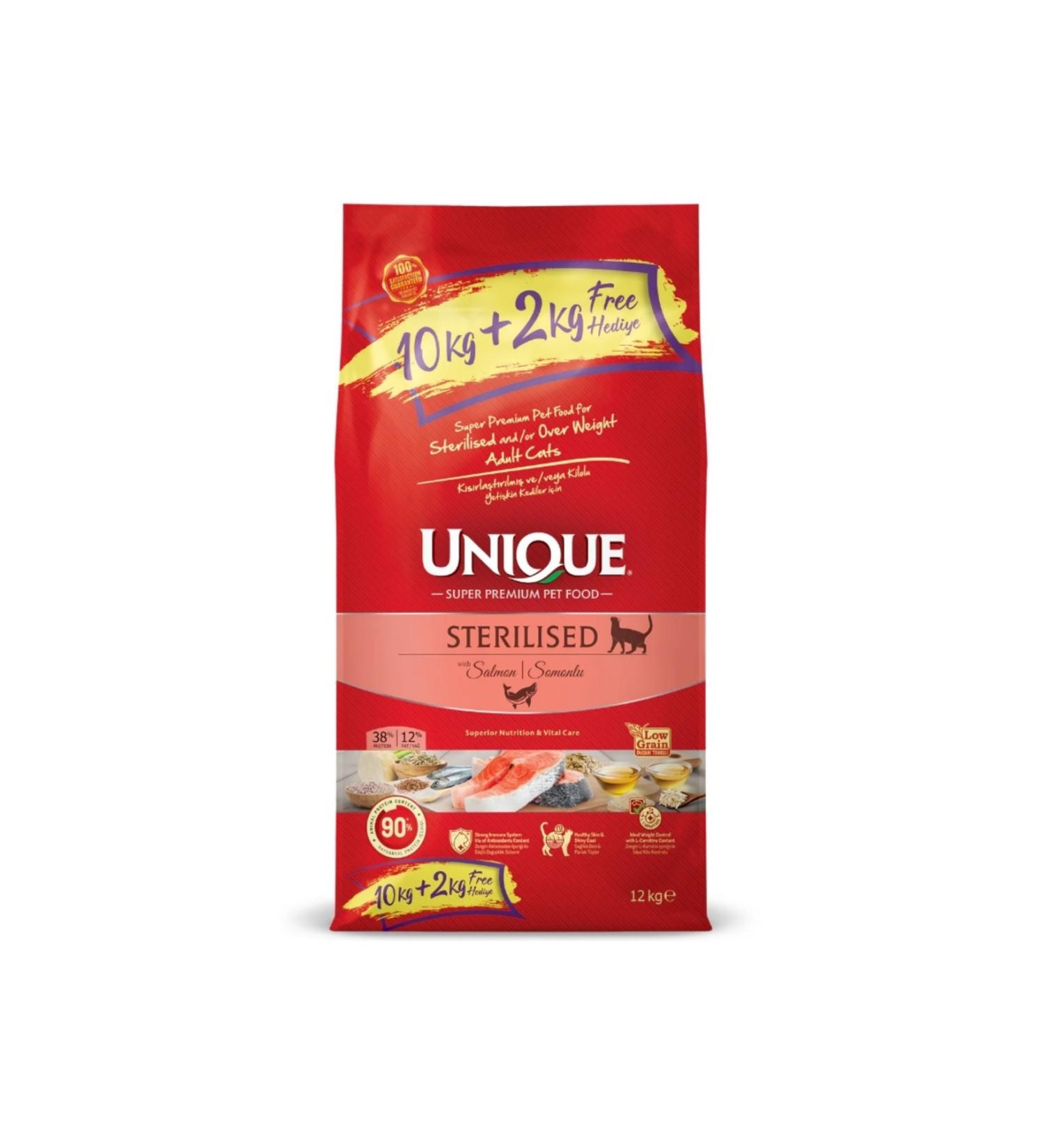 Unique Sterilized Cat Food Salmon 10 2 Kg
