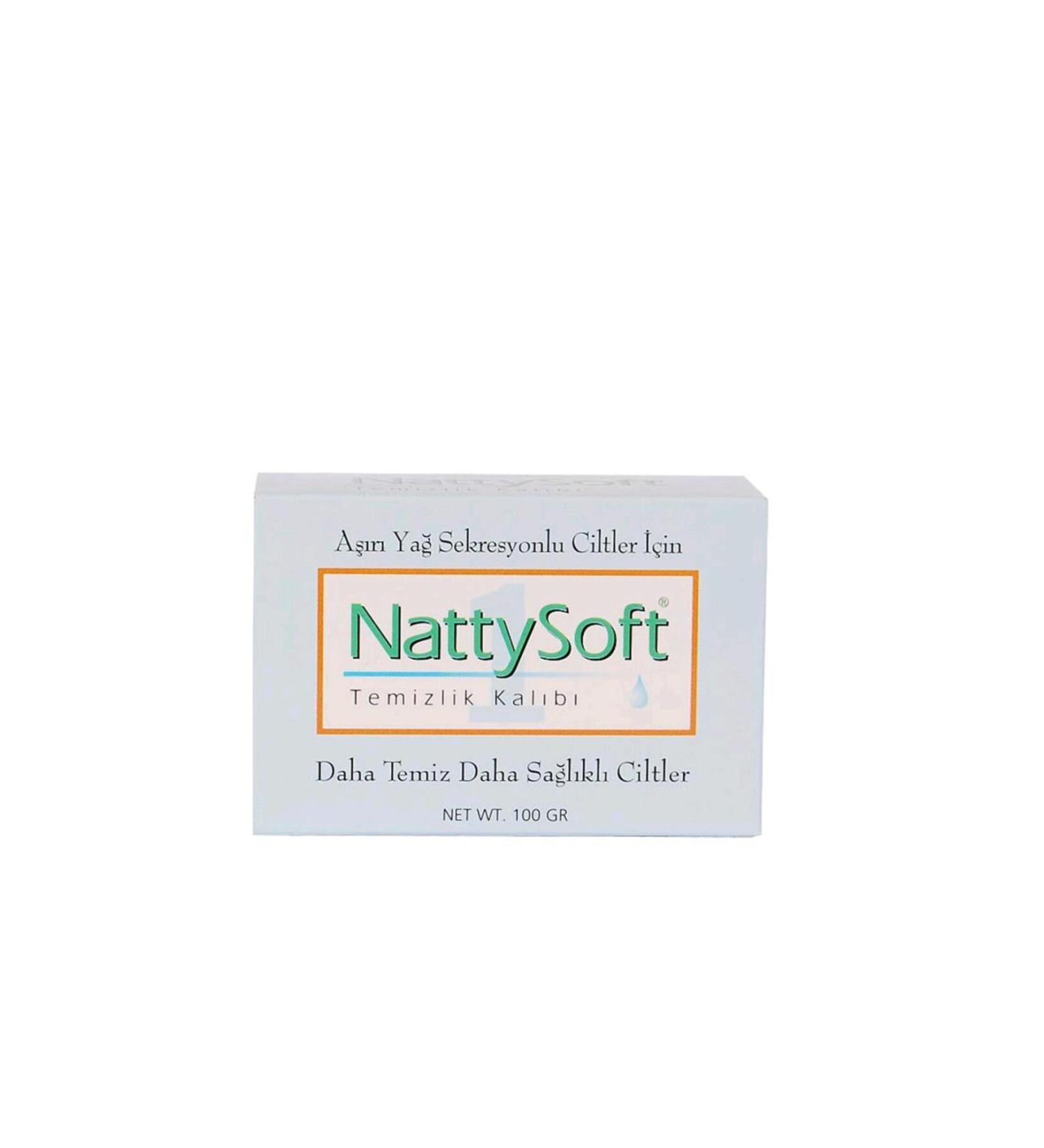 NATTYSOFT Cleansing Bar for Skin with Excessive Oil Secretion 100 gr